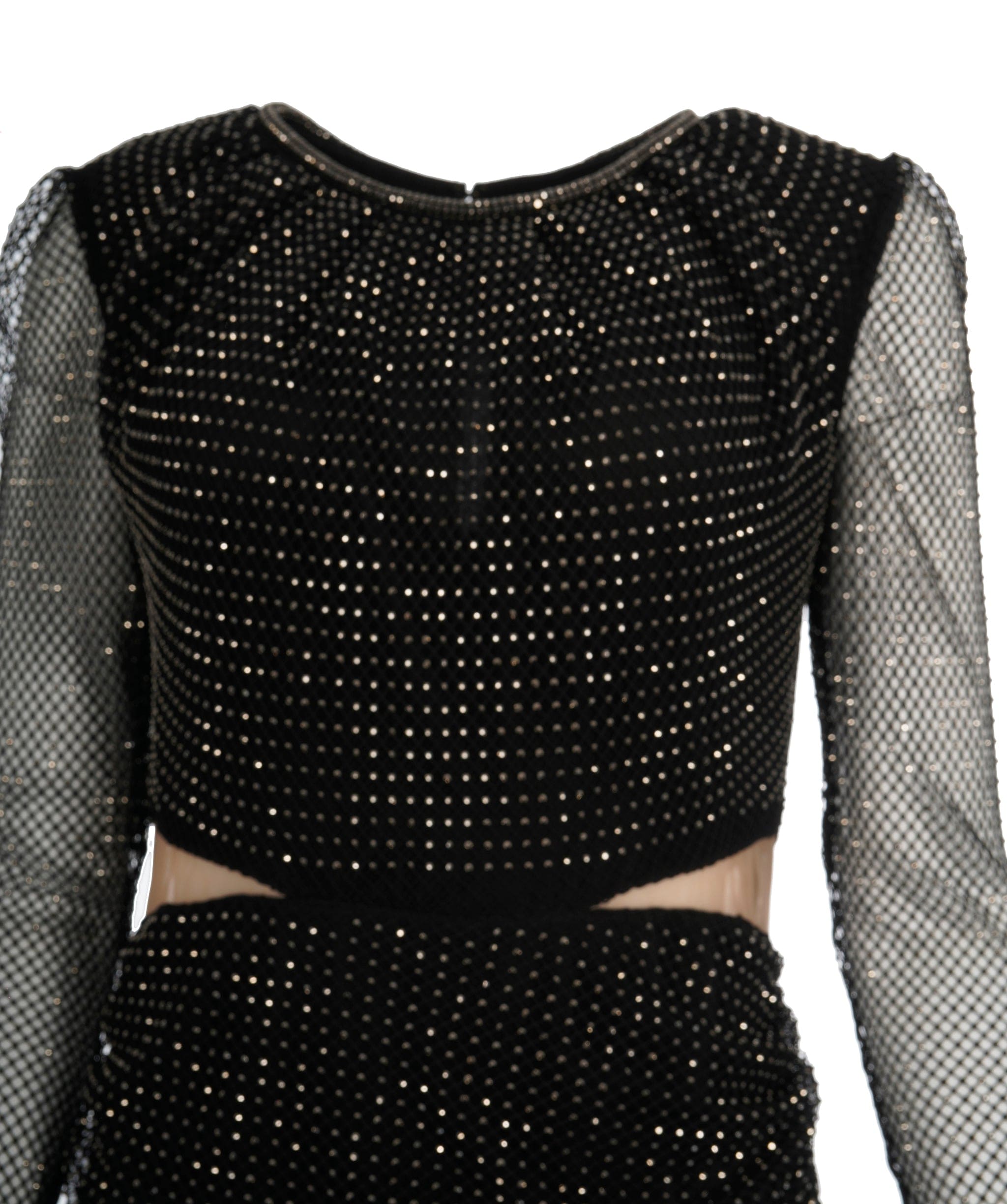 Luxury Promise Self Potrait Black Rhinestone Beaded Dress *From Sabrina's Closet* ALC1243