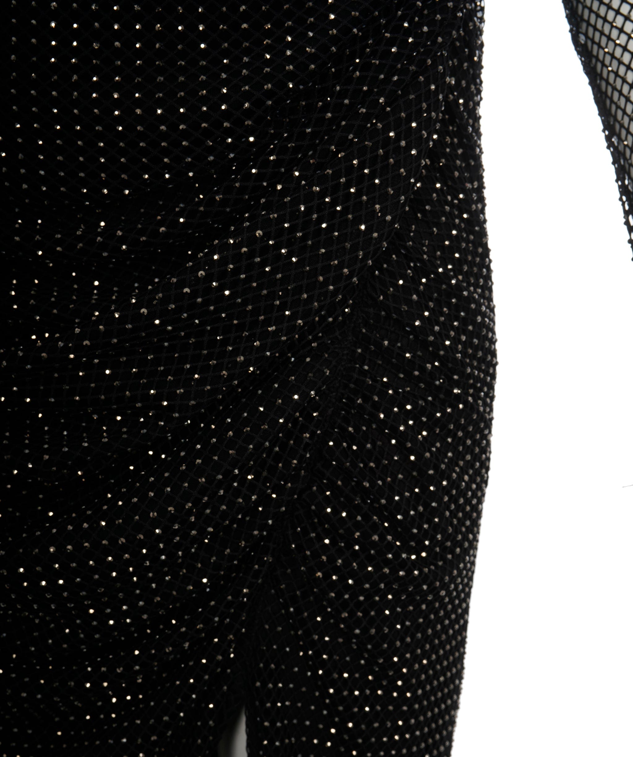 Luxury Promise Self Potrait Black Rhinestone Beaded Dress *From Sabrina's Closet* ALC1243