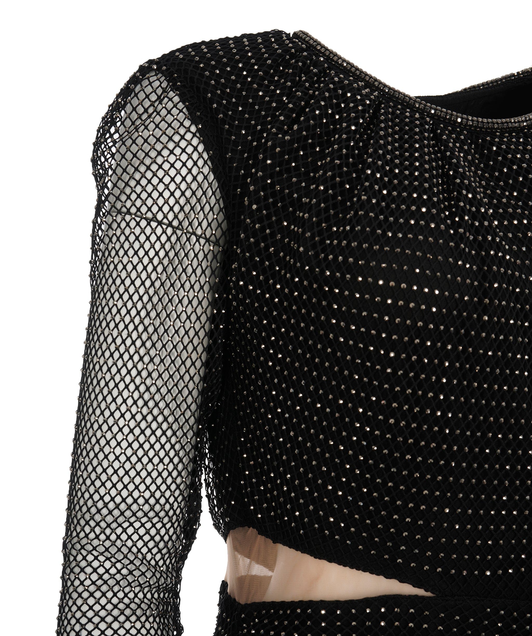 Luxury Promise Self Potrait Black Rhinestone Beaded Dress *From Sabrina's Closet* ALC1243