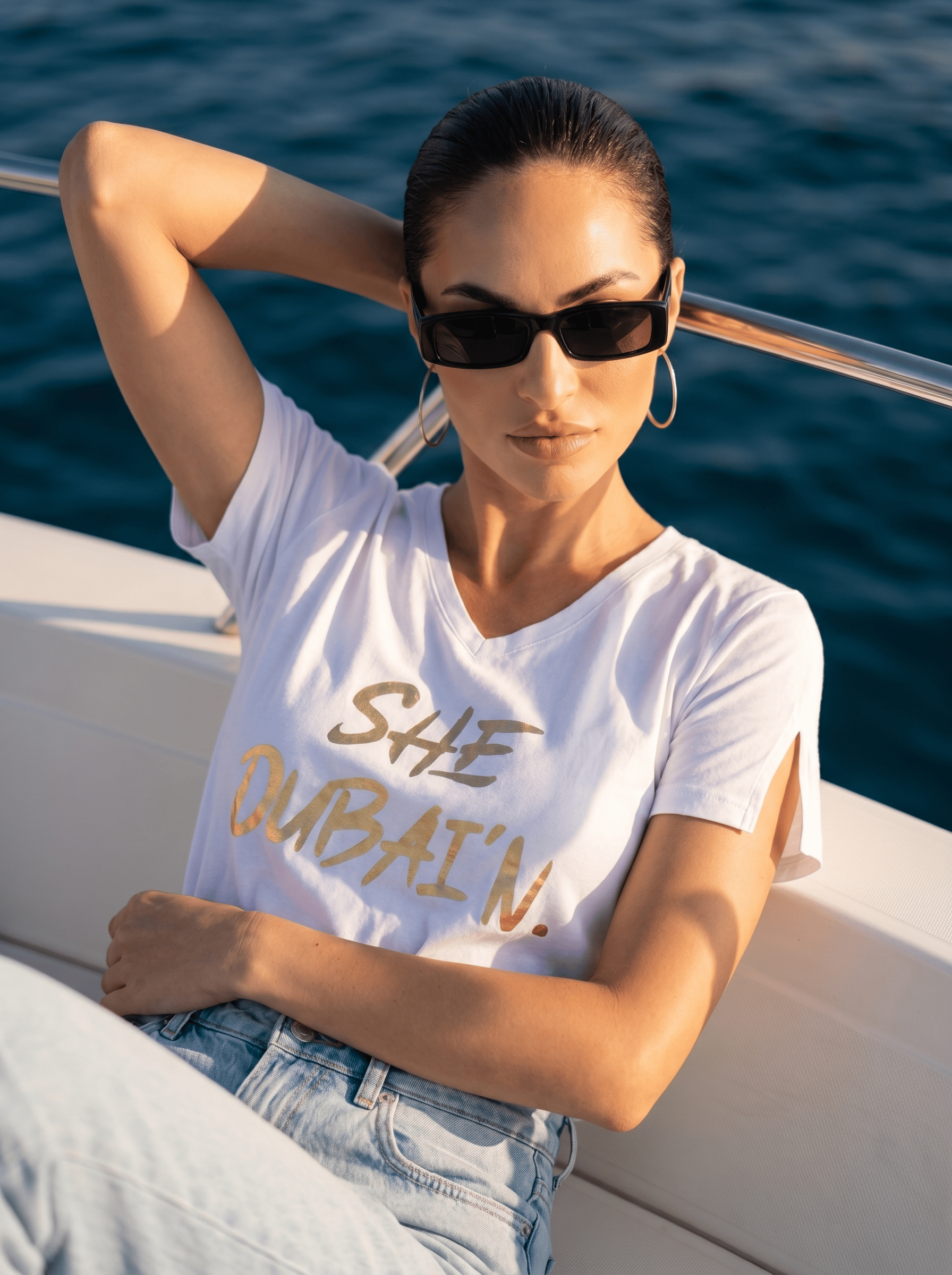 Luxury Promise SHE DUBAIN WHITE/ GOLD SIZE S ASC7123