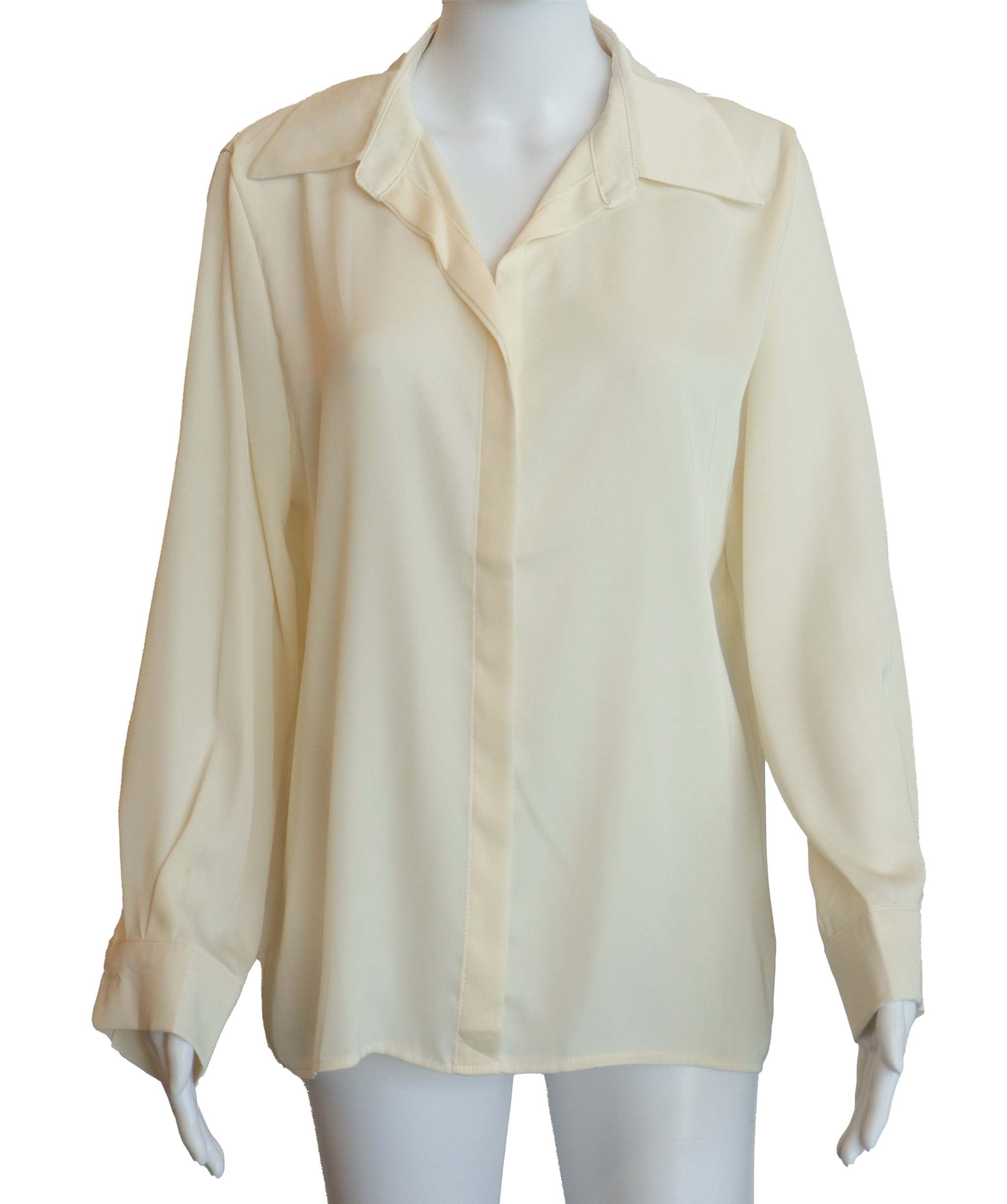 Luxury Promise Shirt Beige Silk AGC2742