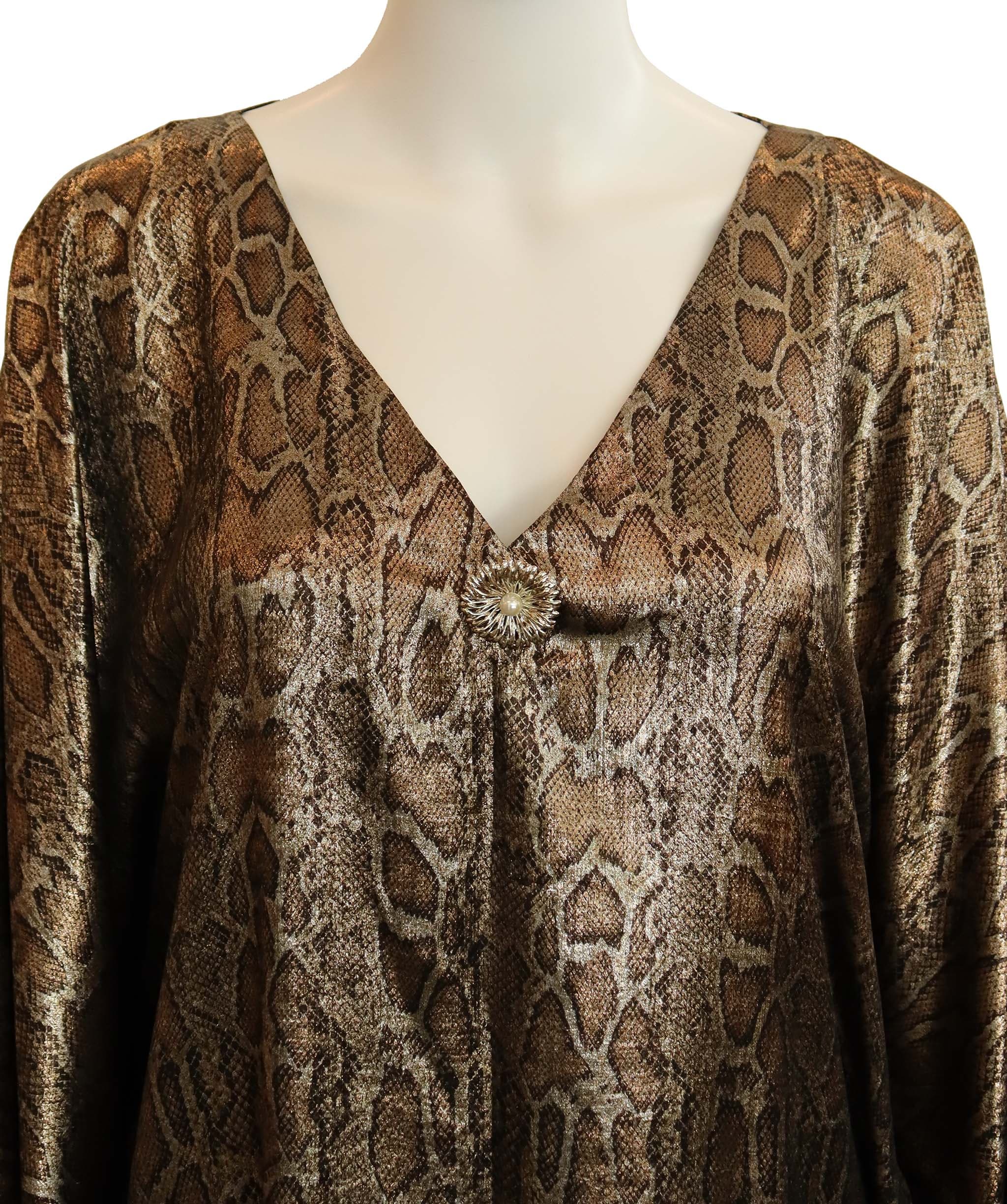 Luxury Promise Snakeskin kaftan TP032