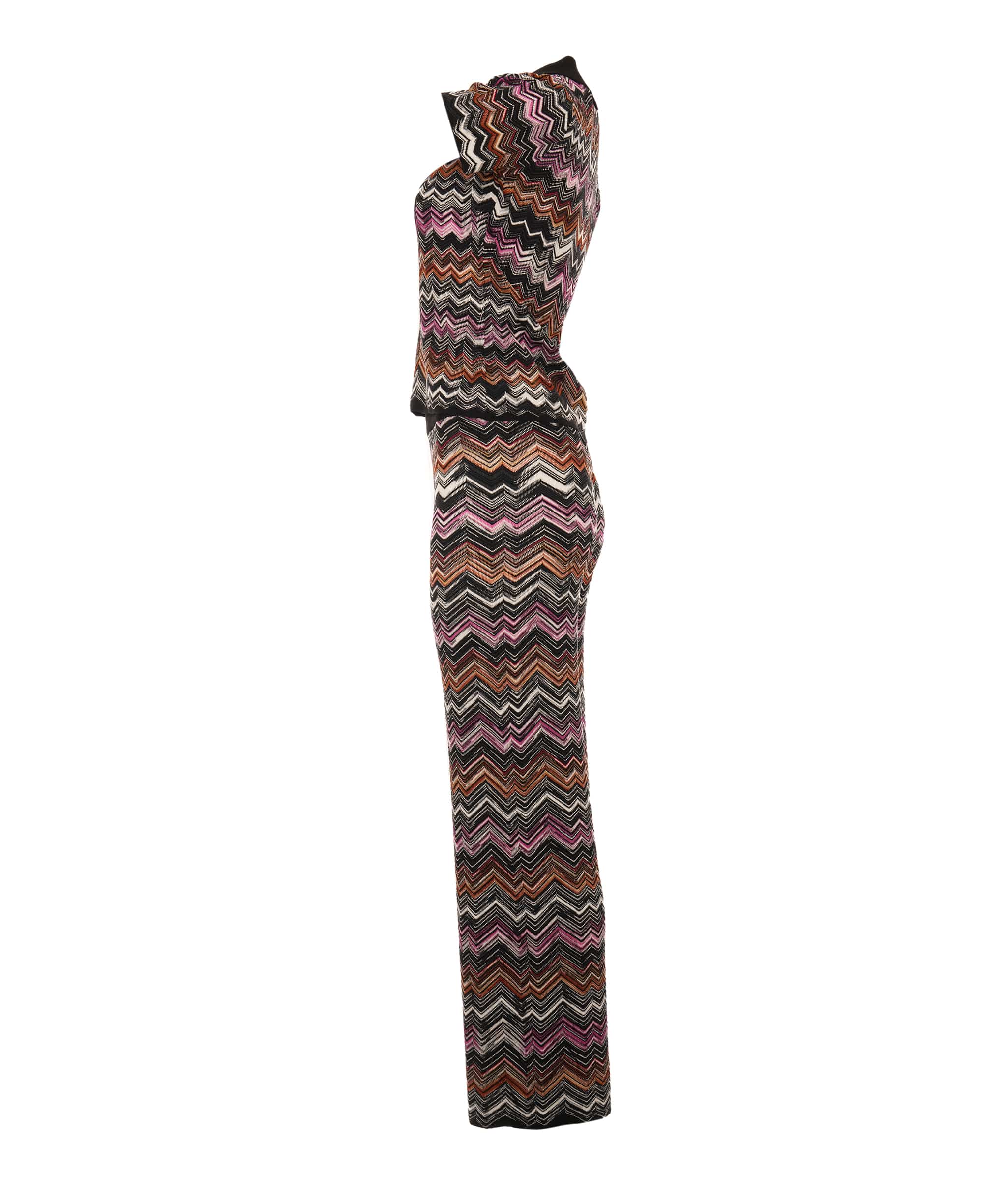 Luxury Promise The Black Multi Coloured Trouser Set M ALC4135