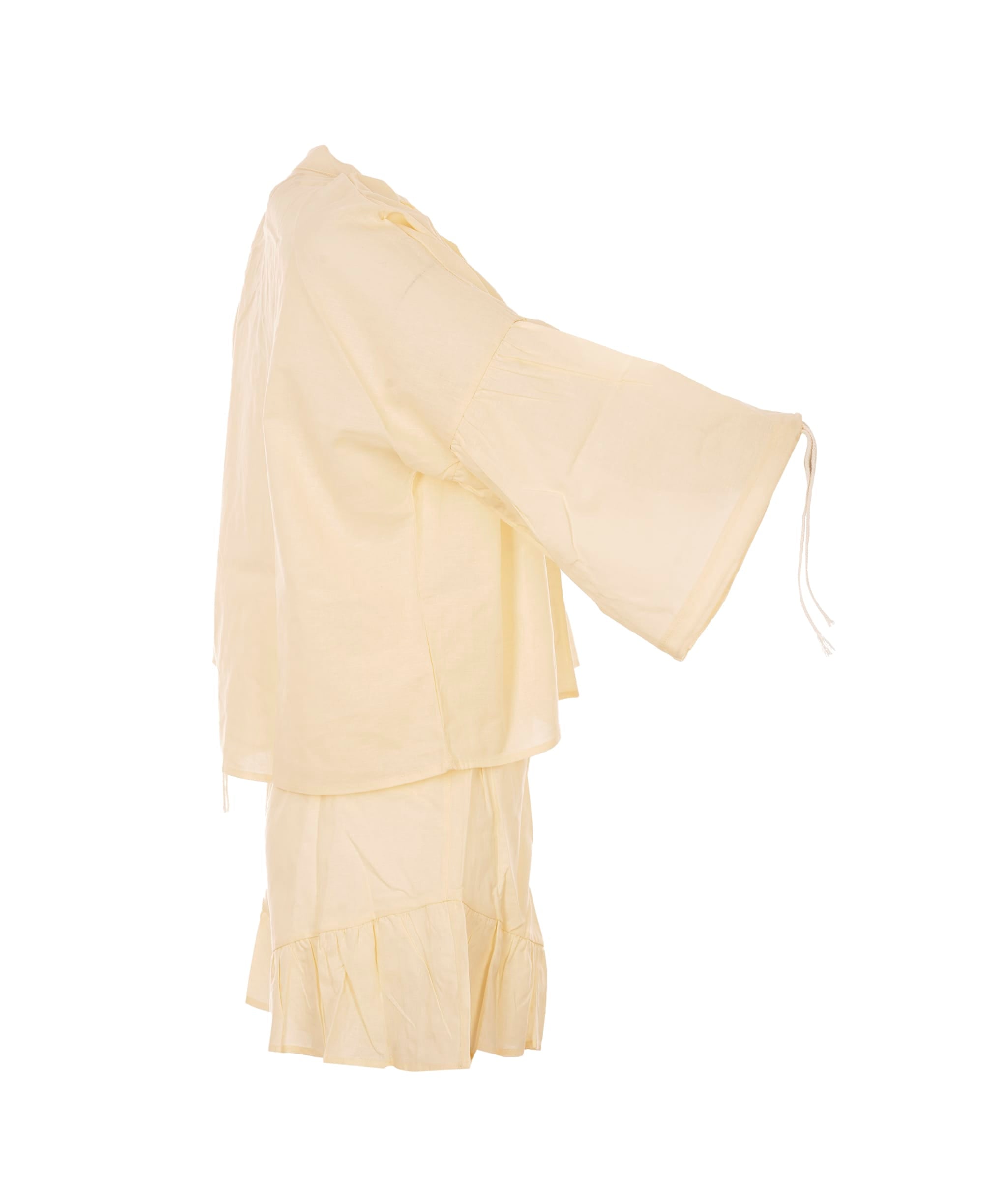 Luxury Promise The Monaco Butter Yellow Linen Short Set M/L ALC4134