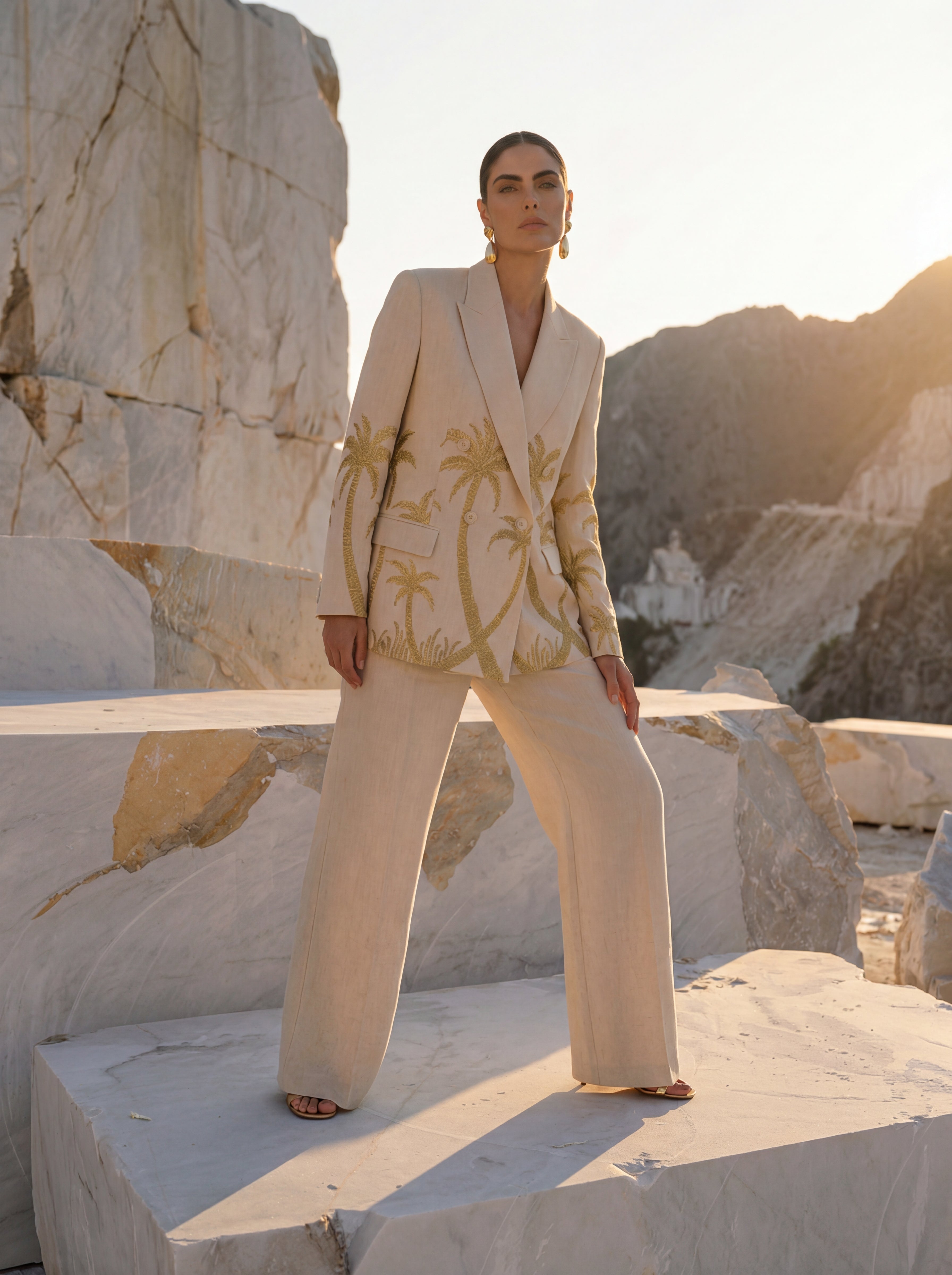 Luxury Promise THE PALM BLAZER SET SIZE S ASC7092