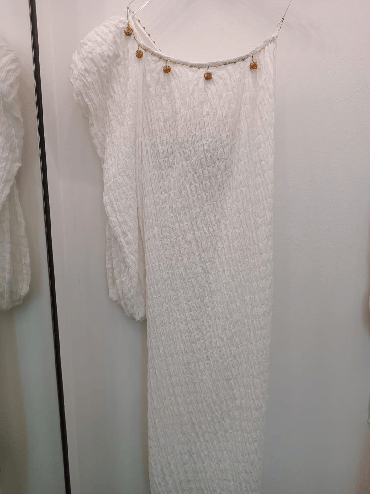 Luxury Promise Topkapi Dress with Belt Ecru EOTKEUPK242