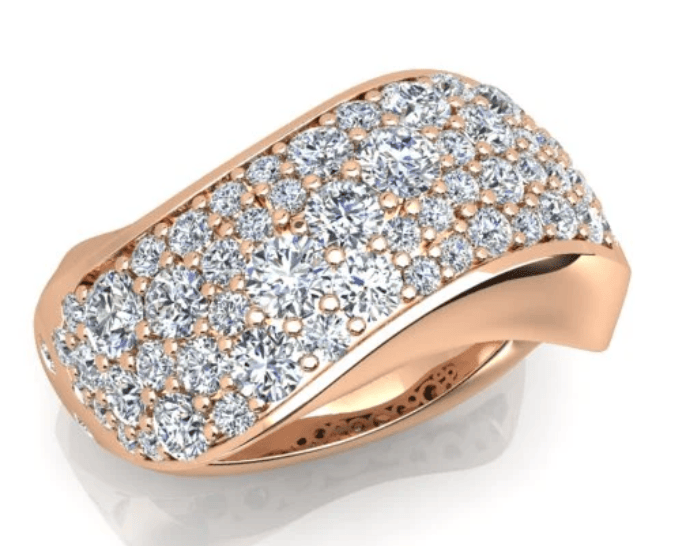Luxury Promise 1.65ct Diamond Ring in 18K Rose Gold