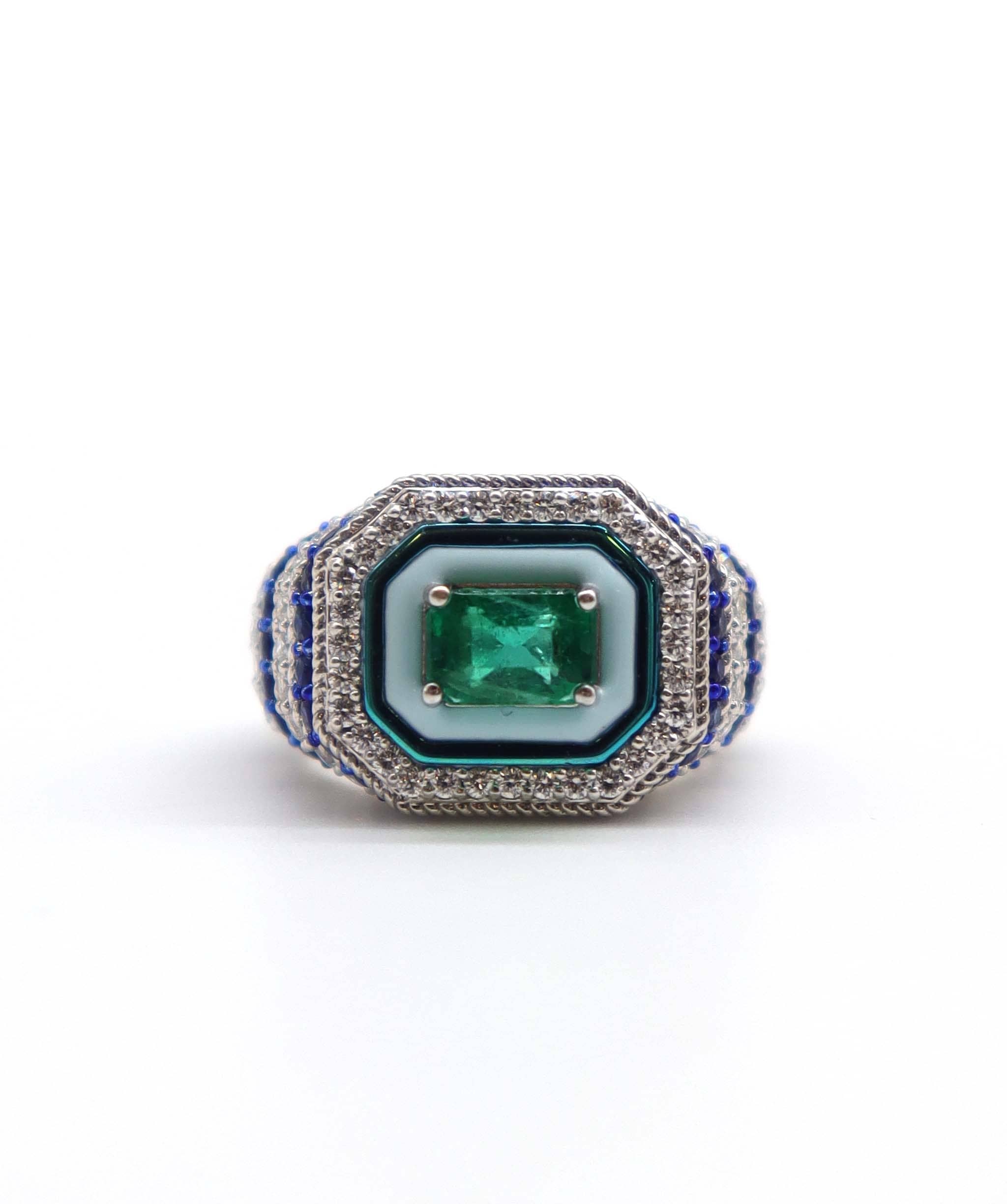 Luxury Promise RING GOLD WT 5.318 DIA WT 0.620 CS WT 1.540 GEM WT 5.750 SIZE EU-45 R-Y40G