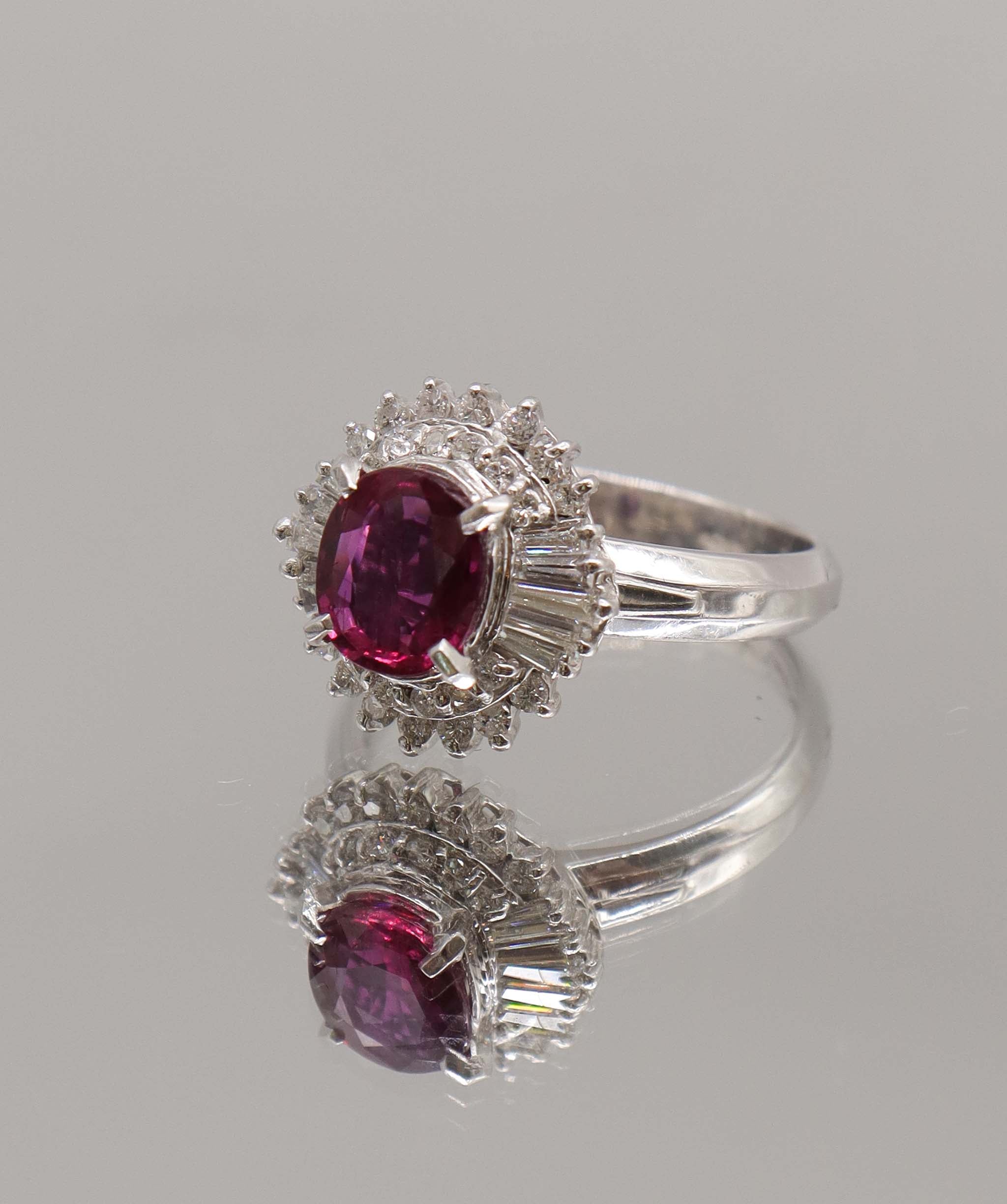 Luxury Promise Ruby 1.62 dia 0/60 ring PT 21523