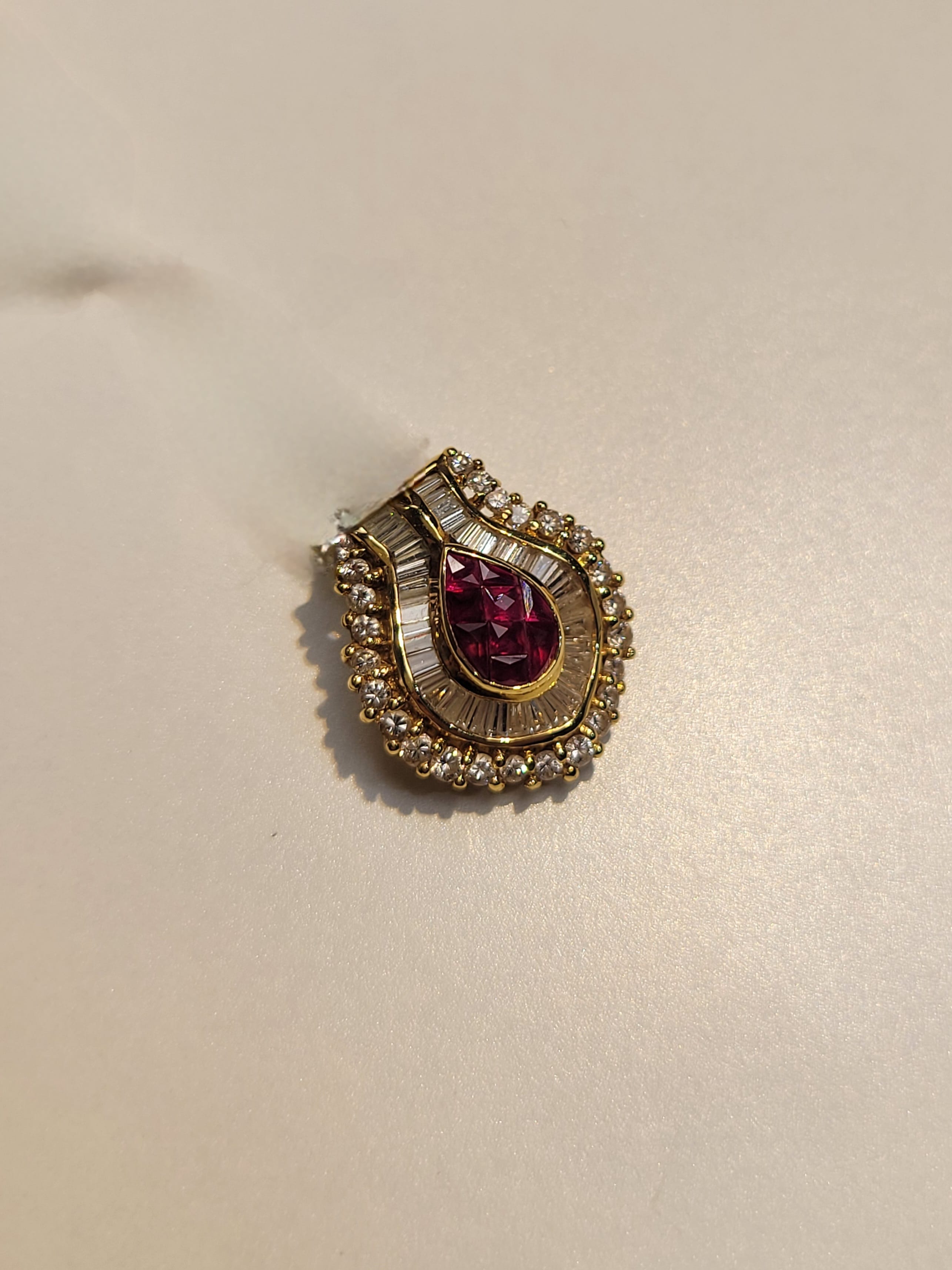 Luxury Promise Ruby Slider in 18K / R0.80ct / D1.10ct JSSC JJC0575