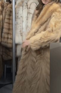 Luxury Promise Sable Section Coat - Natural GM16041905322