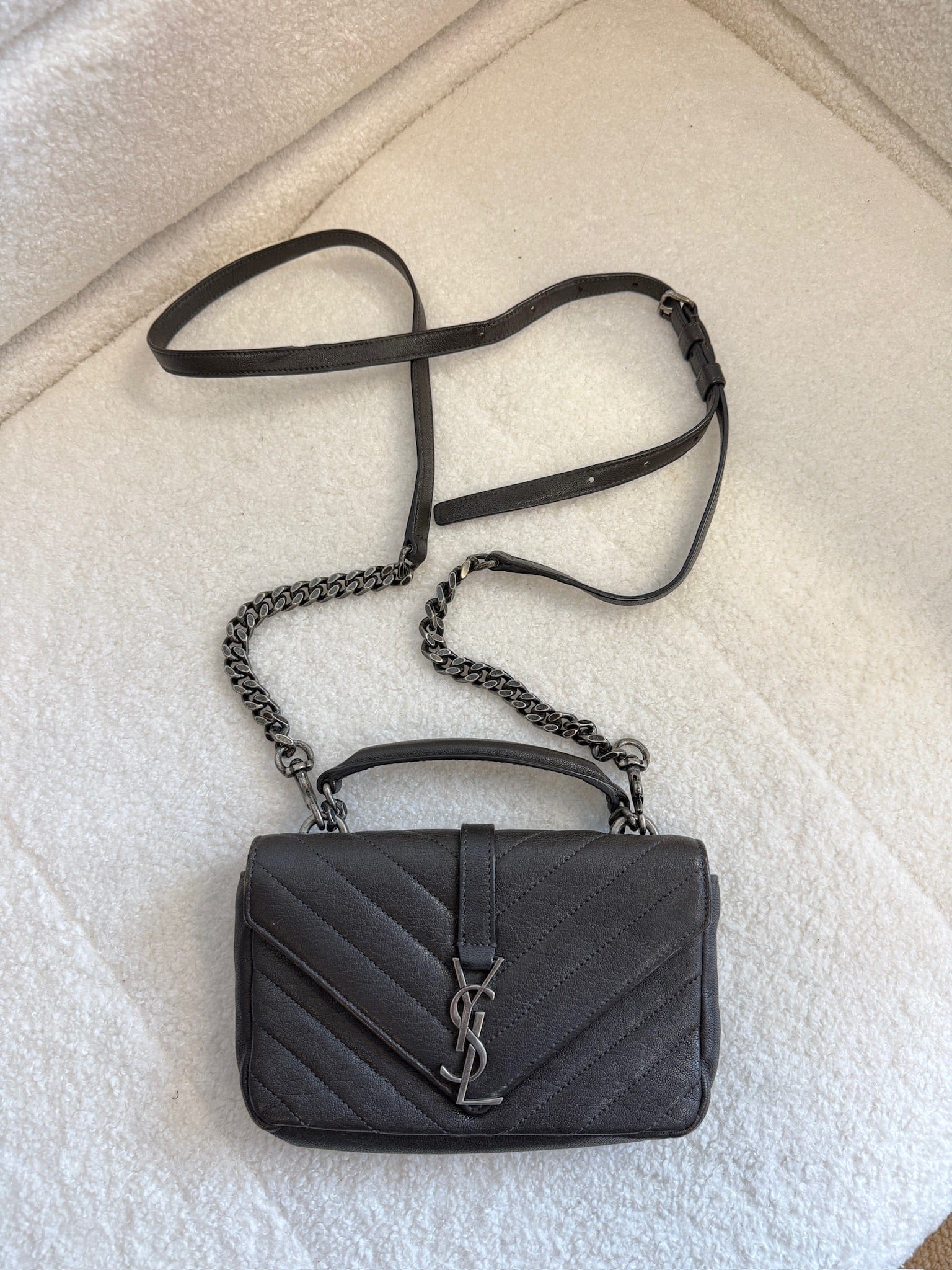 LUXURY PROMISE Saint Laurent College Mini Shoulder Bag