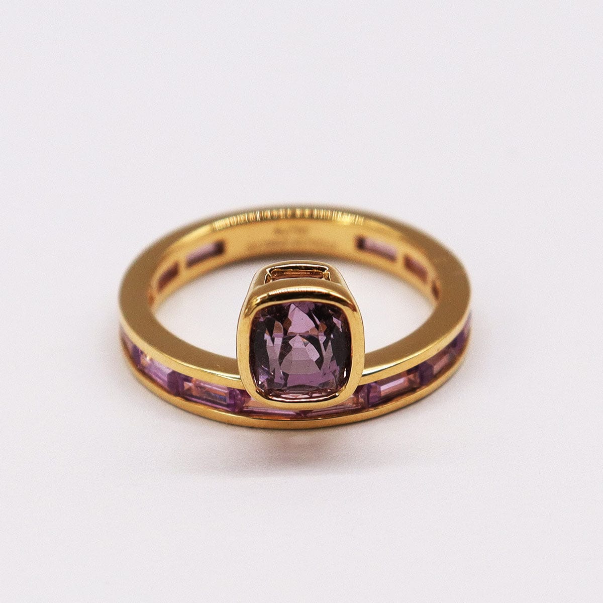 Luxury Promise SANDY PURPLE SPINEL BEZEL RING AVCHK349