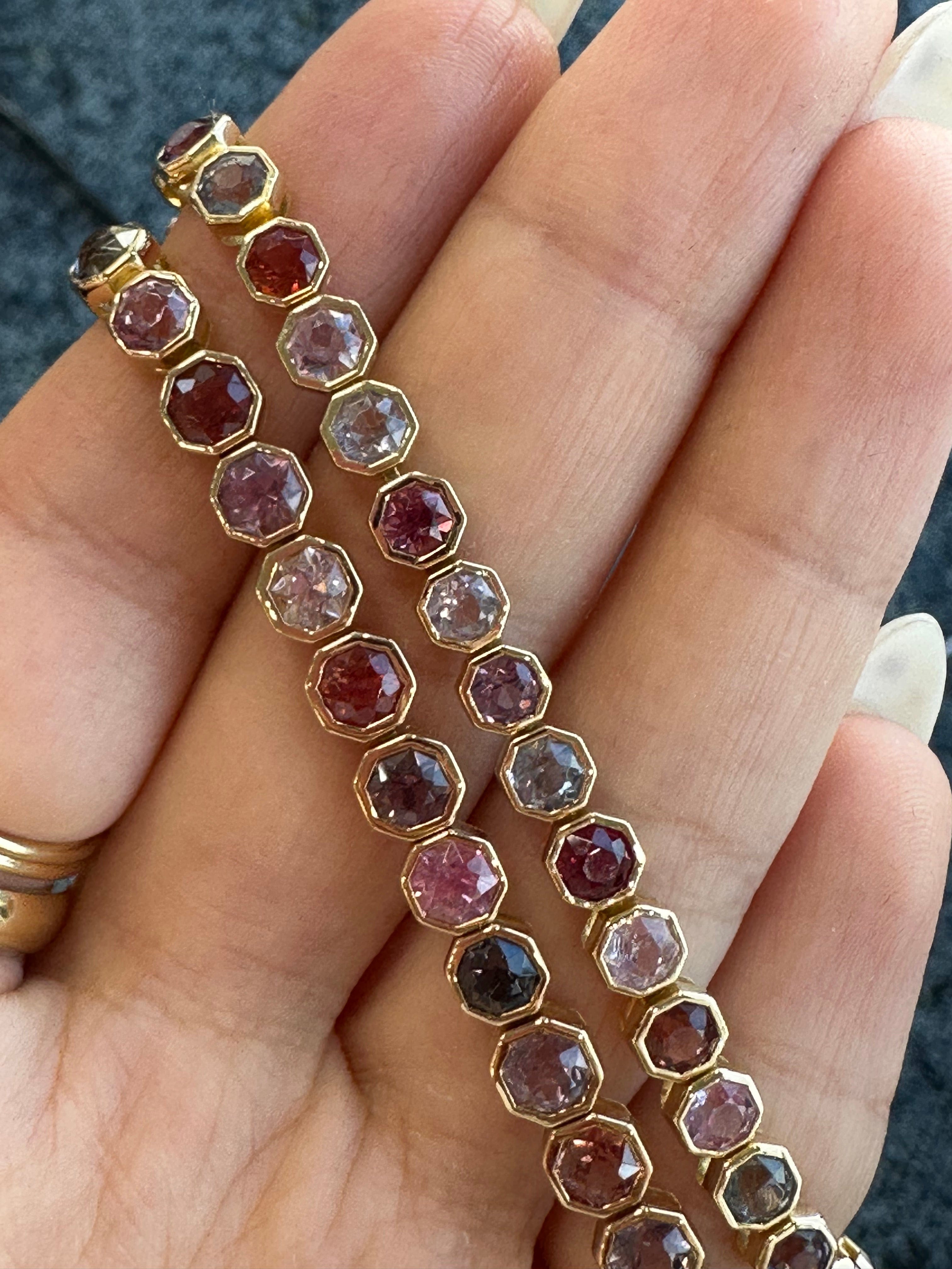 Luxury Promise Sandy's bezel spinel Octagona bracelet AVCHK324