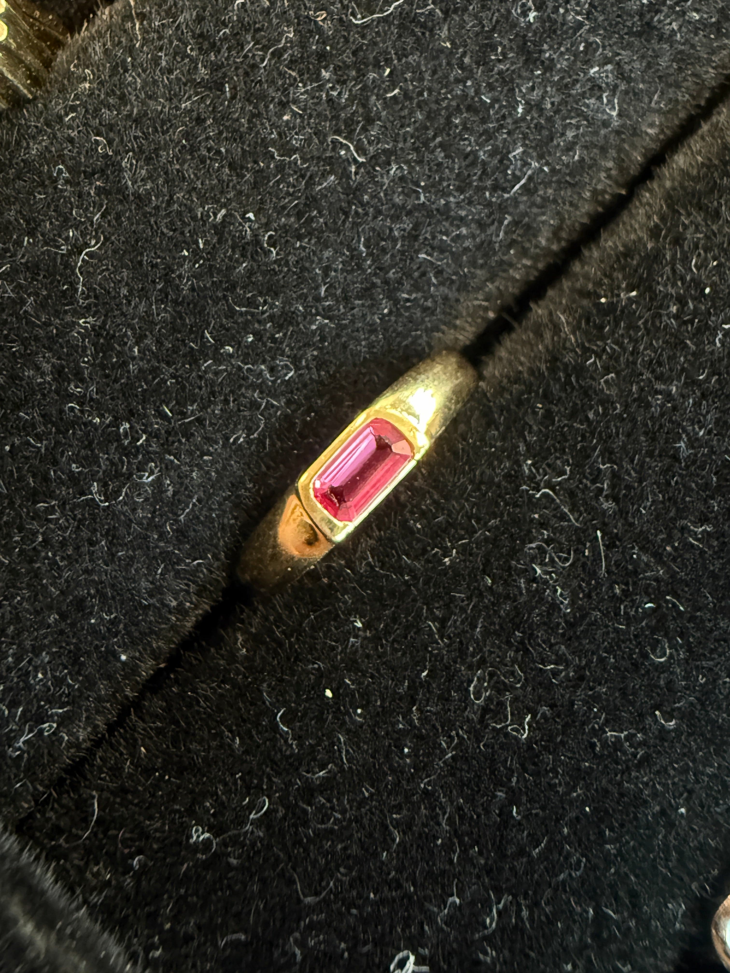 Luxury Promise Sandy's pink jedi spinel pinky ring AVCHK295