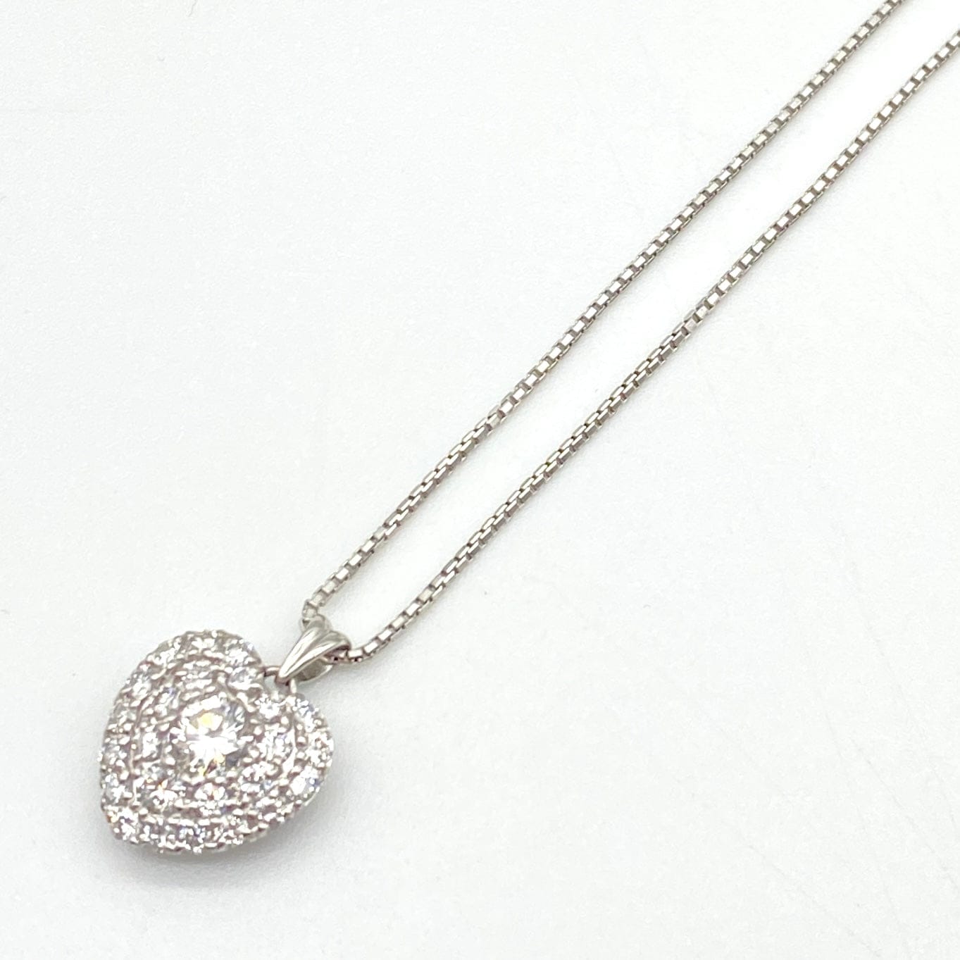 LUXURY PROMISE SEIKO Pt900/Pt850 Diamond Pencil Neck D0.41 D0.71 7.2 51914