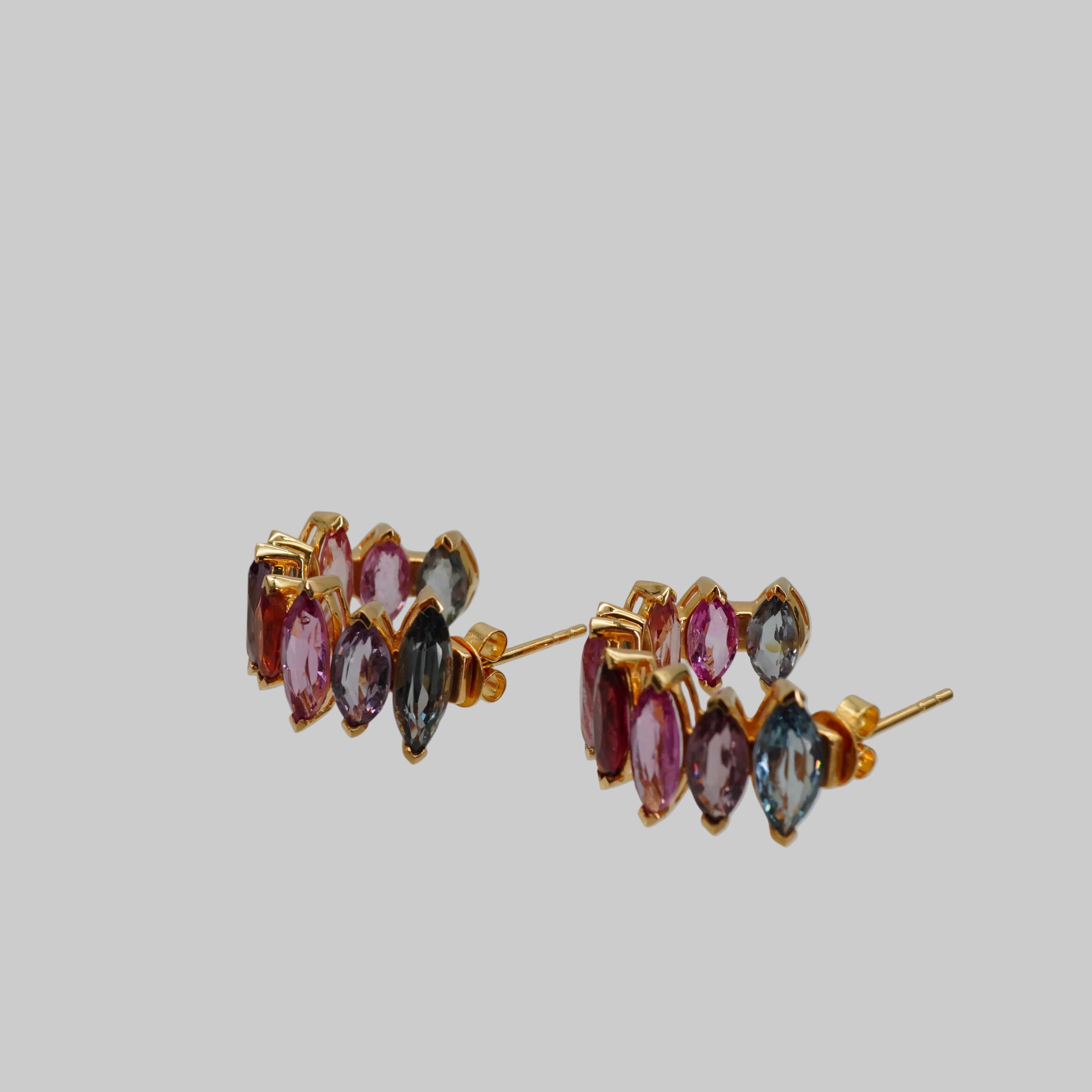 Luxury Promise SENBYSANDY MARQUE HOOP EARRINGS YG AVCHK419