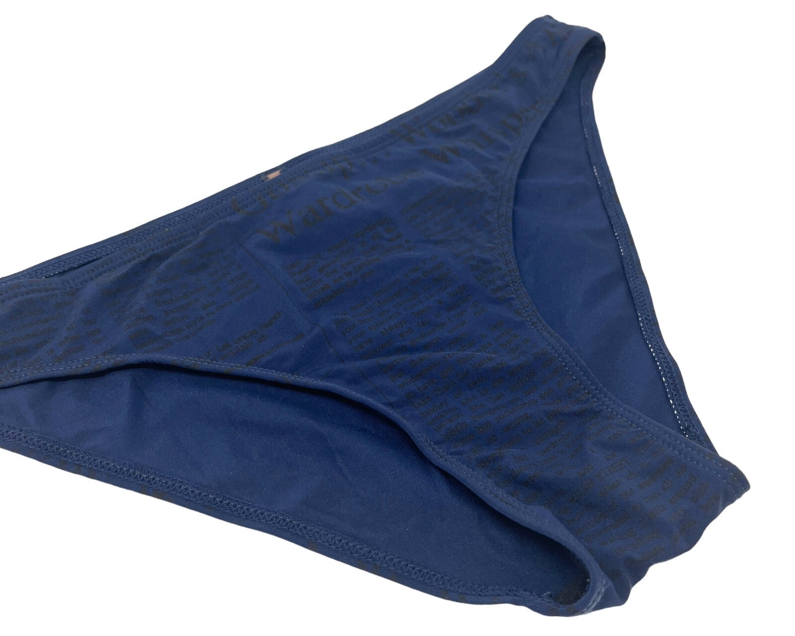 Luxury Promise John Galliano Vintage Logo Swimwear Bikini #42 Swimsuits Newspaper Nylon RankAB