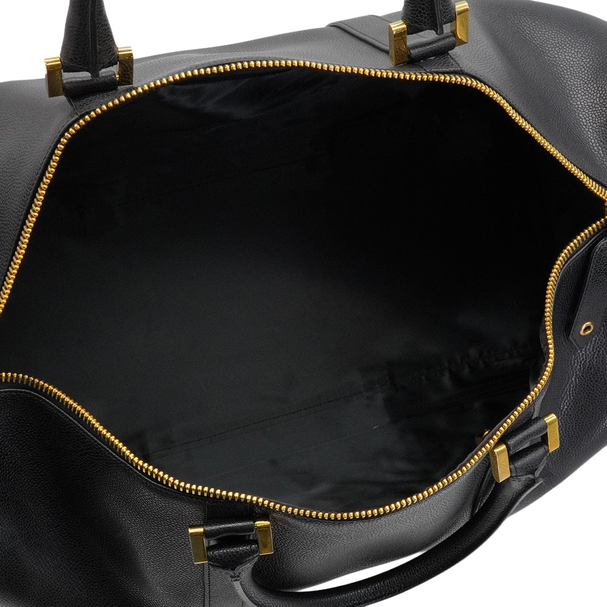 LUXURY PROMISE VINTAGE CHANEL COCOMARK HAND SHOULDER BOSTON BAG BLACK CAVIAR SKIN GOLD HARDWARE 90341881