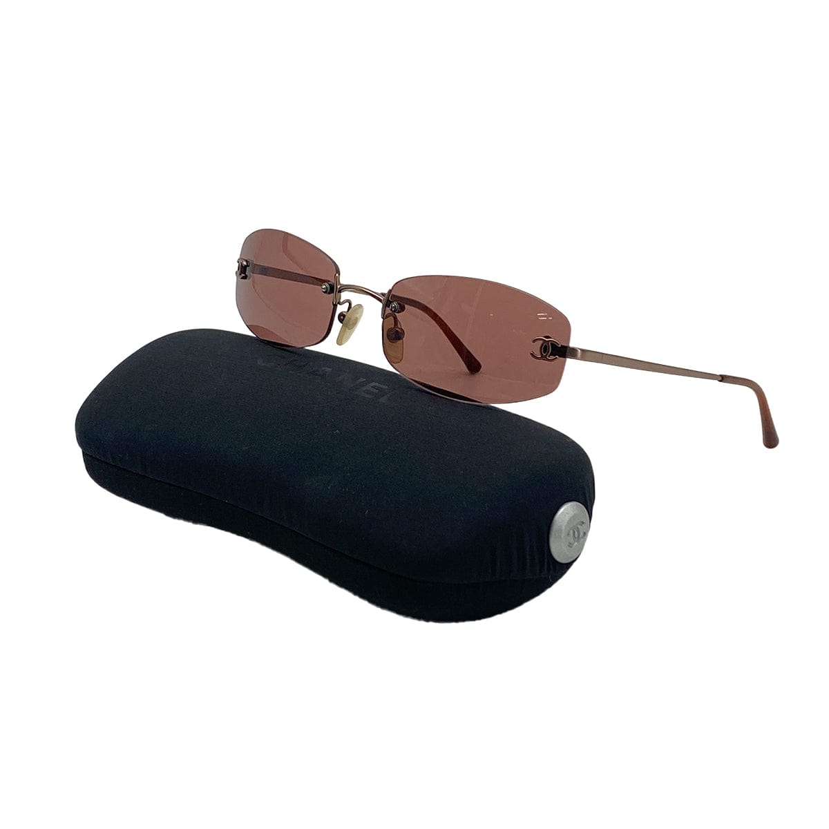 Luxury Promise VINTAGE CHANEL COCOMARK SUNGLASSES BROWN EYEWEAR 90328023