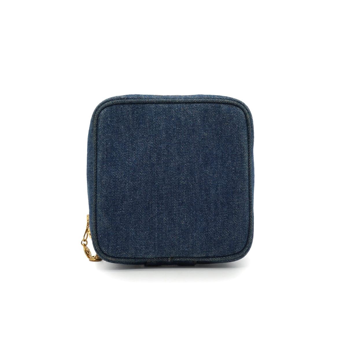 LUXURY PROMISE VINTAGE CHANEL COCOMARK VANITY HAND BAG BLUE DENIM GOLD HARDWARE 90340142