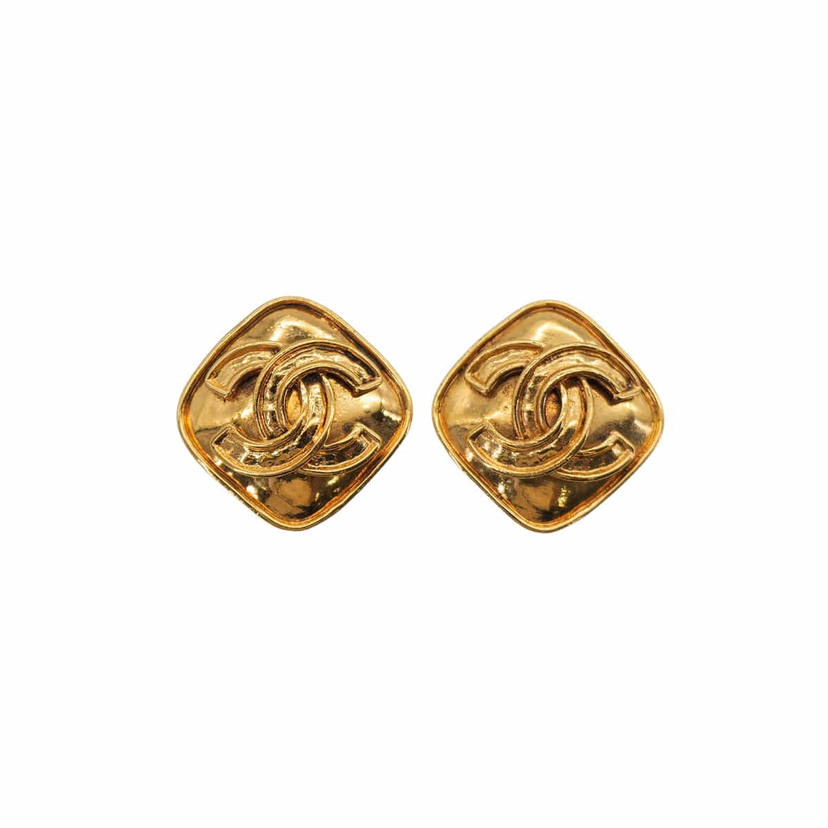 LUXURY PROMISE VINTAGE CHANEL EARRINGS COCOMARK GOLD ACCESSORY 94P 90323182