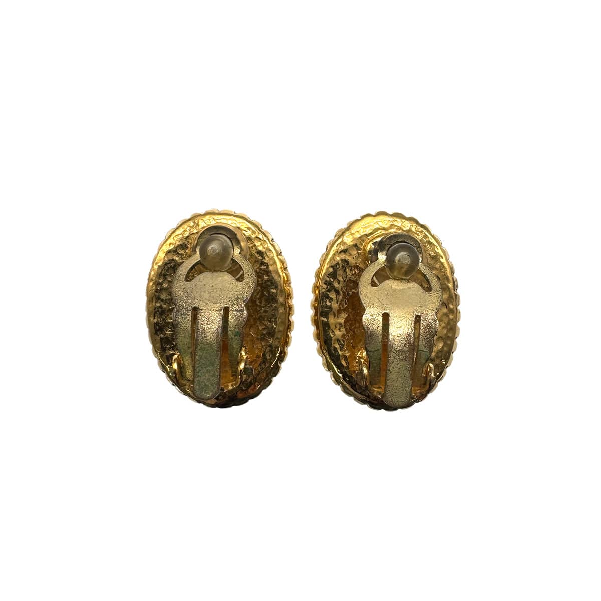 VINTAGE CHANEL EARRINGS COCOMARK OVAL ACCESSORY 96A 90326626