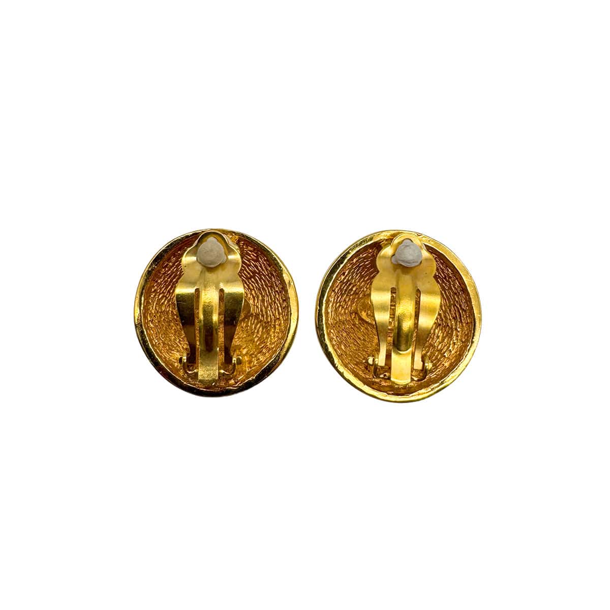 LUXURY PROMISE VINTAGE CHANEL EARRINGS COCOMARK ROUND ACCESSORY 90328939