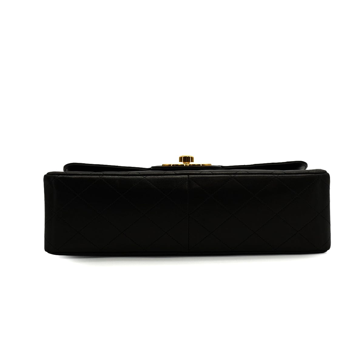 LUXURY PROMISE VINTAGE CHANEL JUMBO MATELASSE 30 CHAIN SHOULDER BAG BLACK LAMB SKIN GOLD HARDWARE 90340463