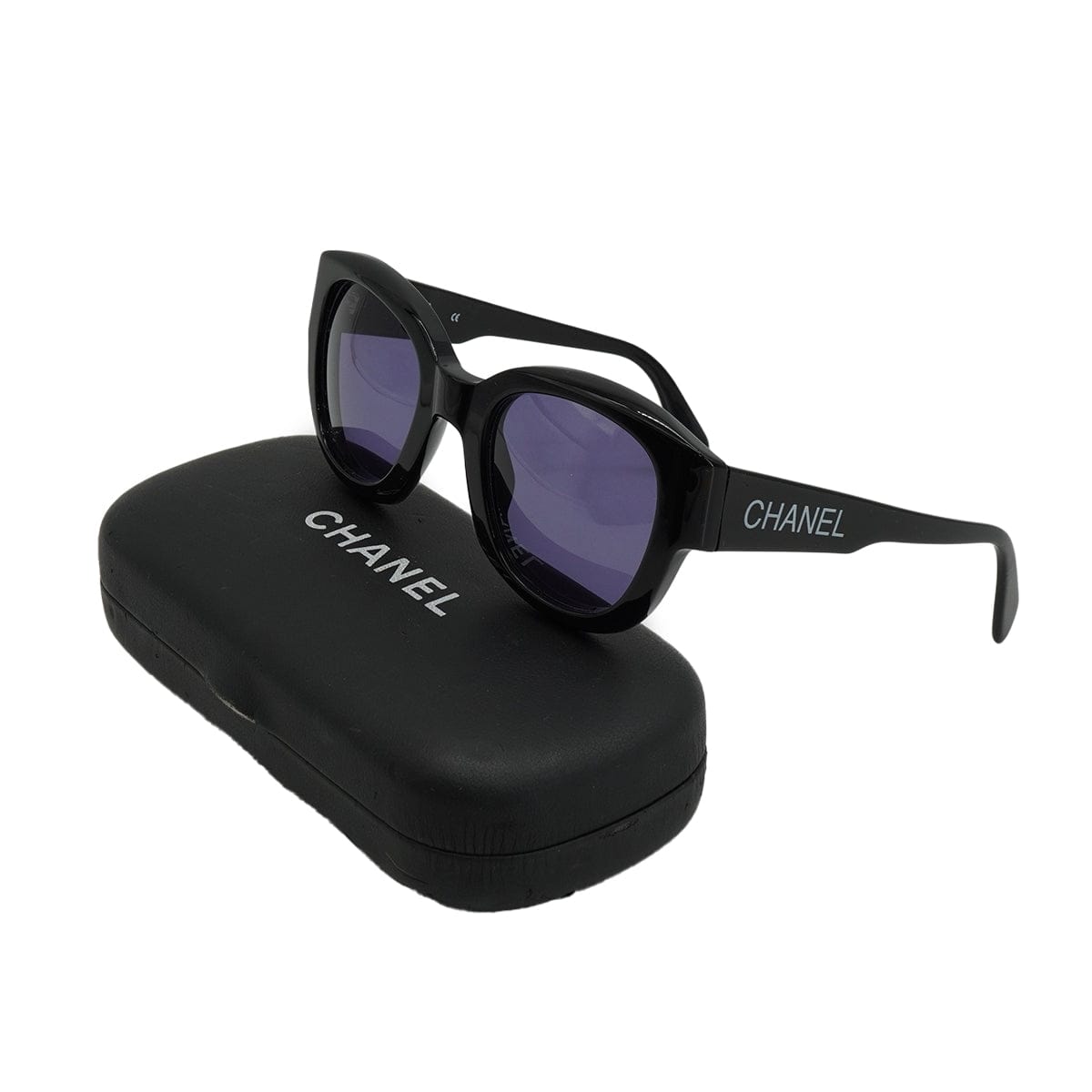 Luxury Promise VINTAGE CHANEL LOGO SUNGLASSES BLACK EYEWEAR 90327883