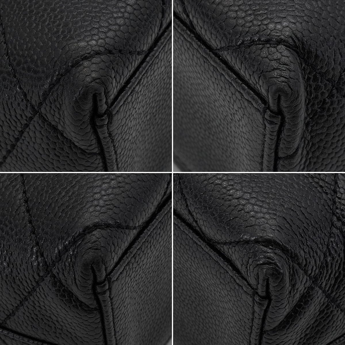 LUXURY PROMISE VINTAGE CHANEL MATELASSE COCOMARK CHAIN TOTE SHOULDER BAG BLACK BROWN CAVIAR SKIN PLASTIC HARDWARE 90339644