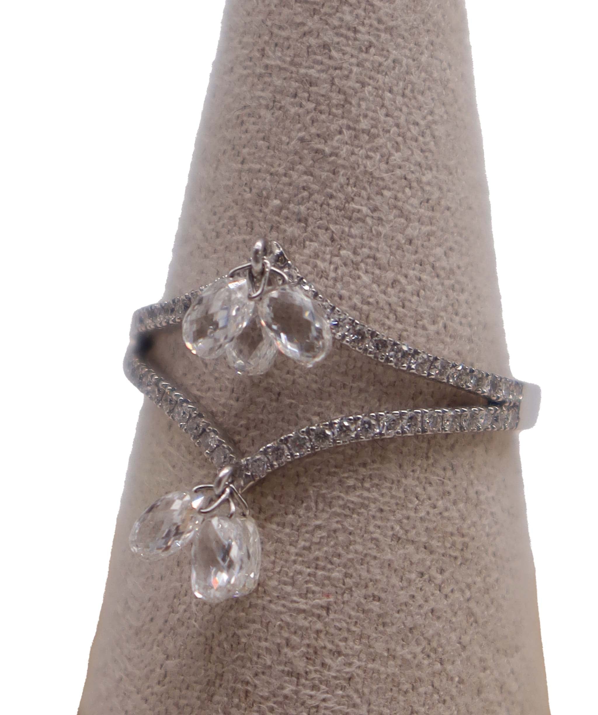 Luxury Promise WHITE BRIOLETTE SMALL DIAMONDS R3012