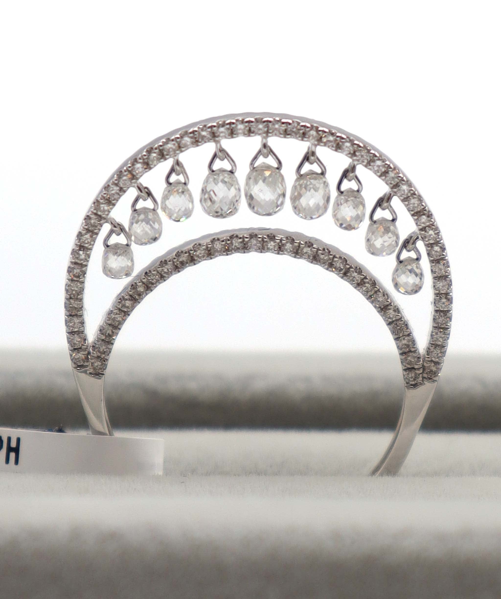Luxury Promise WHITE BRIOLETTE WHITE BRIOLETTE SMALL DIAMONDS R3162