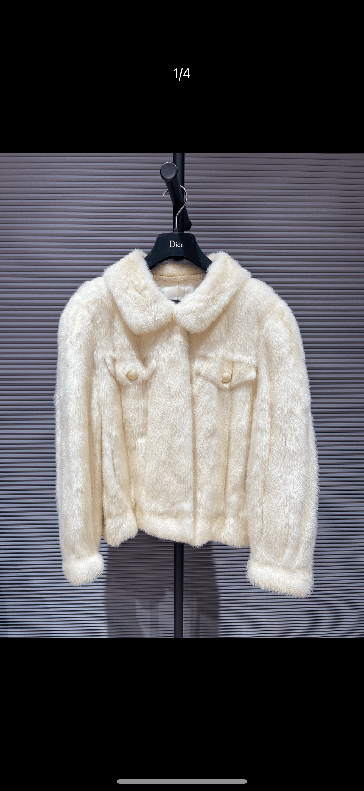Luxury Promise White mink bomber FT615