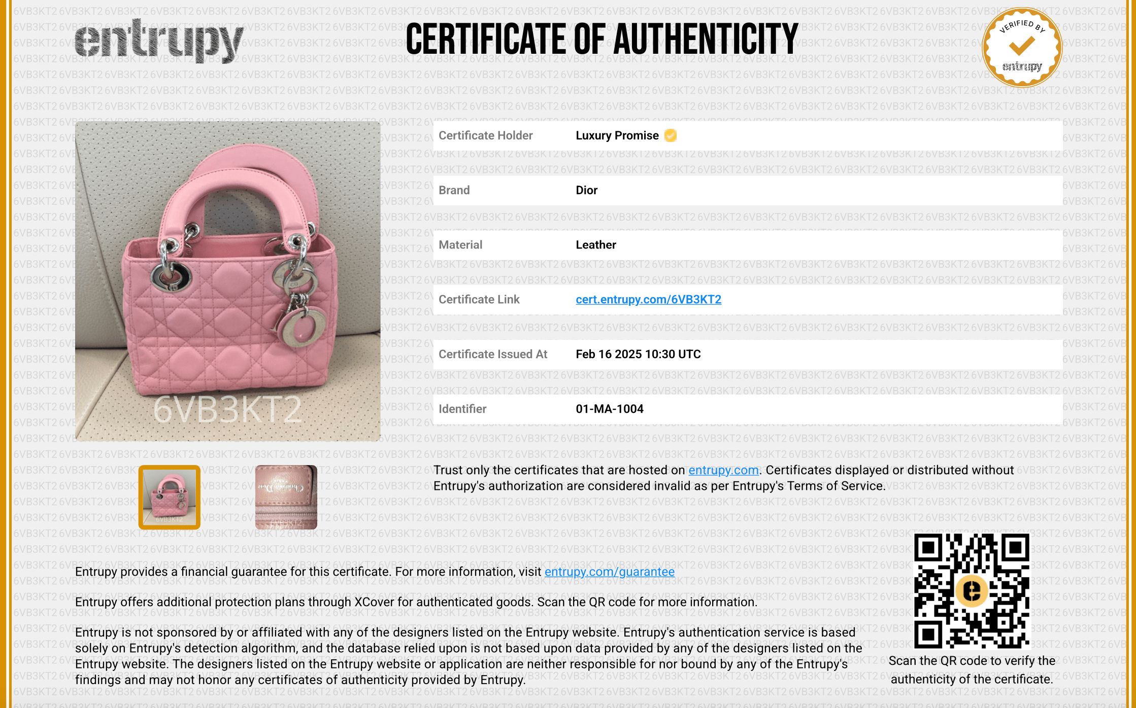 LuxuryPromise Christian Dior Mini Lady Dior Bag ULC1007