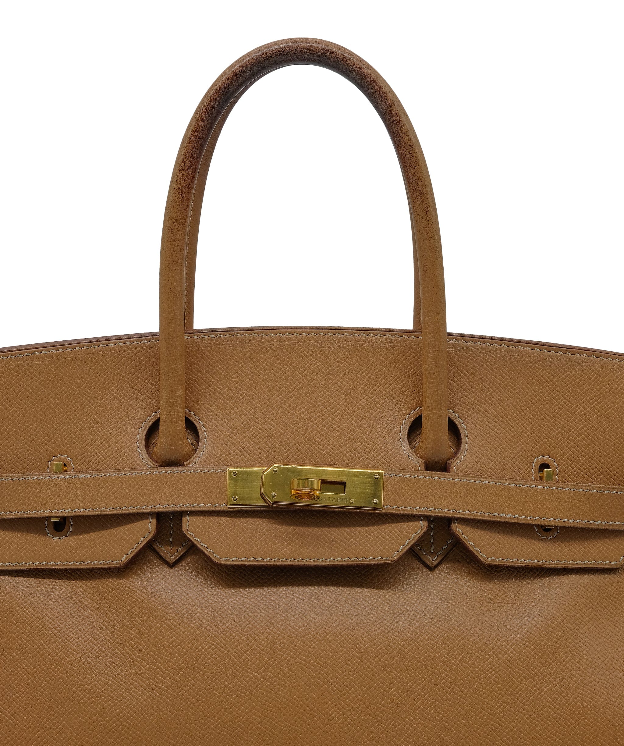 LuxuryPromise Hermes 35 Natural GHW Courchevel Leather RJC3026