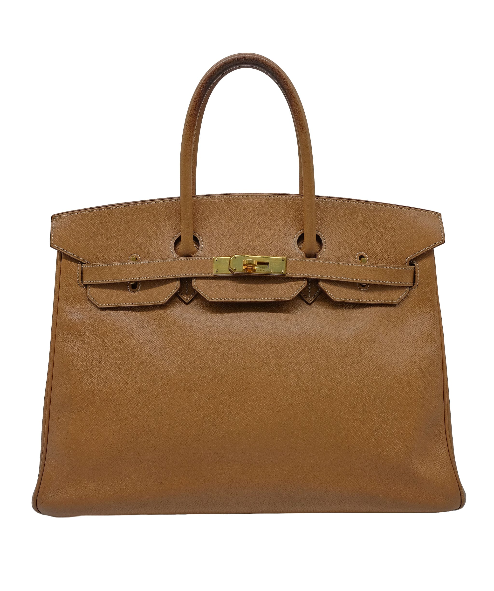 LuxuryPromise Hermes 35 Natural GHW Courchevel Leather RJC3026