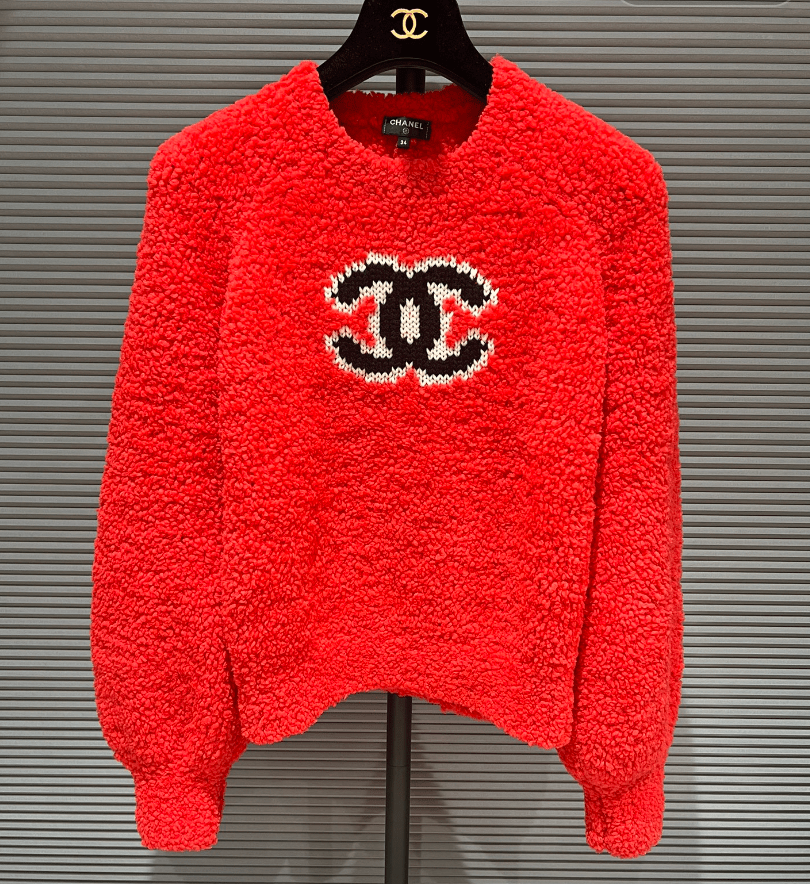 LuxuryPromise CHANEL 19 cruise teddy red sweater FT05