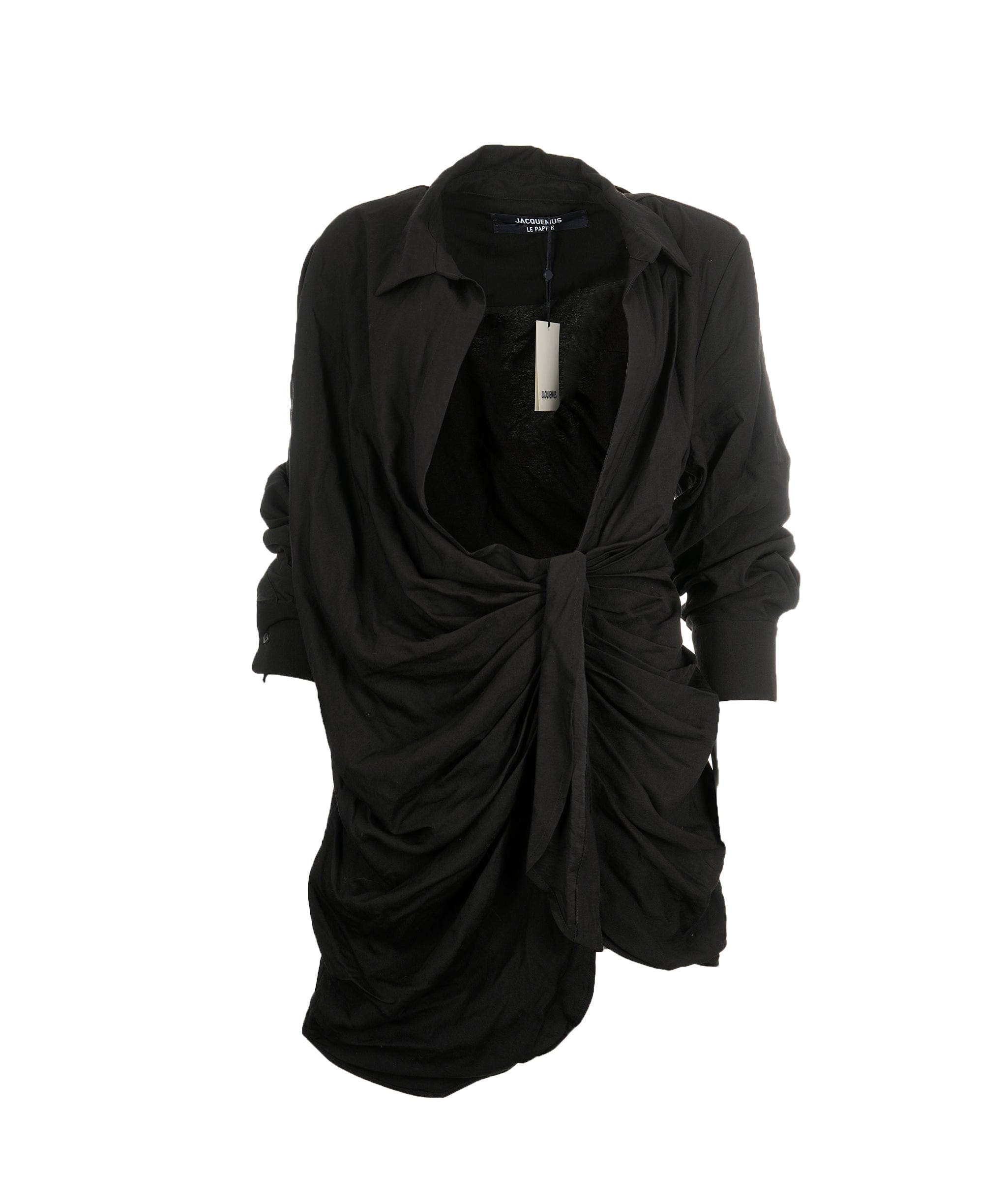 LuxuryPromise jacquemus le papier black dress with tag AVC1733