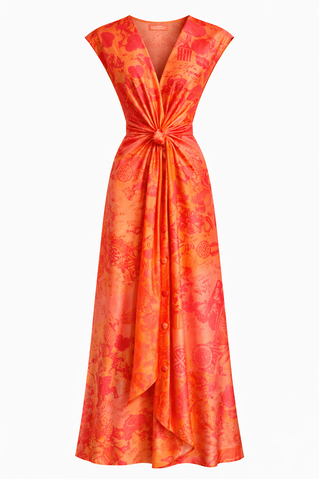 Maison Clad DRESS COLETTE JOUY GRADIENT MCL00207