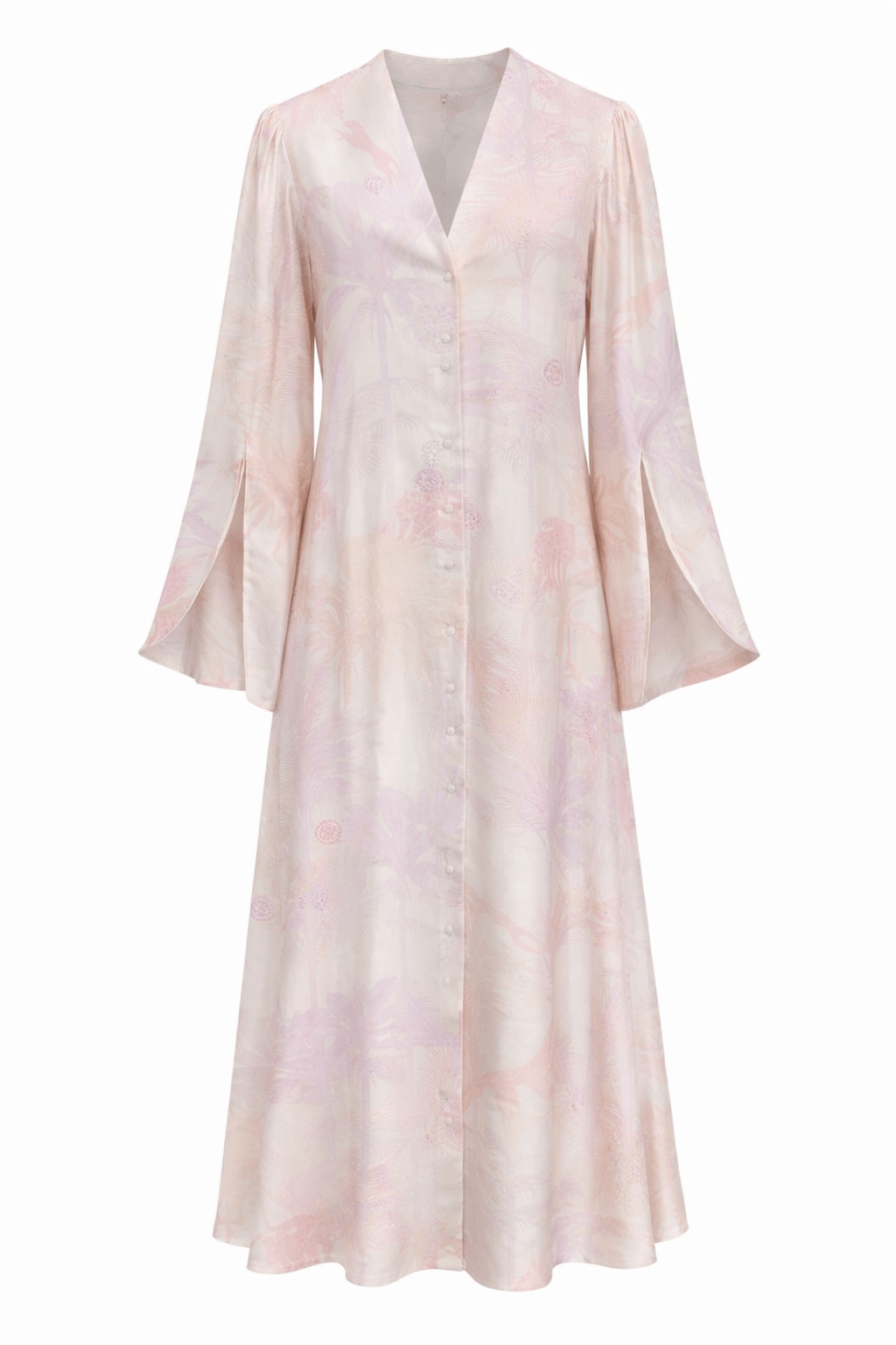 Maison Clad DRESS CURTIA TIGER LACE OFF WHITE PASTEL MCL00529