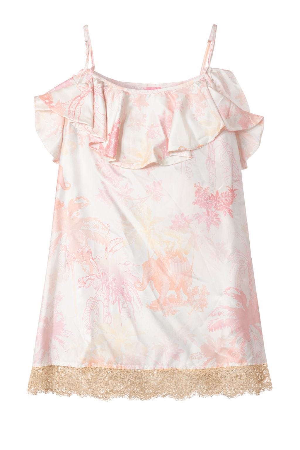 Maison Clad DRESS FRILLS ELEPHANT OFF WHITE LACE MCL00597