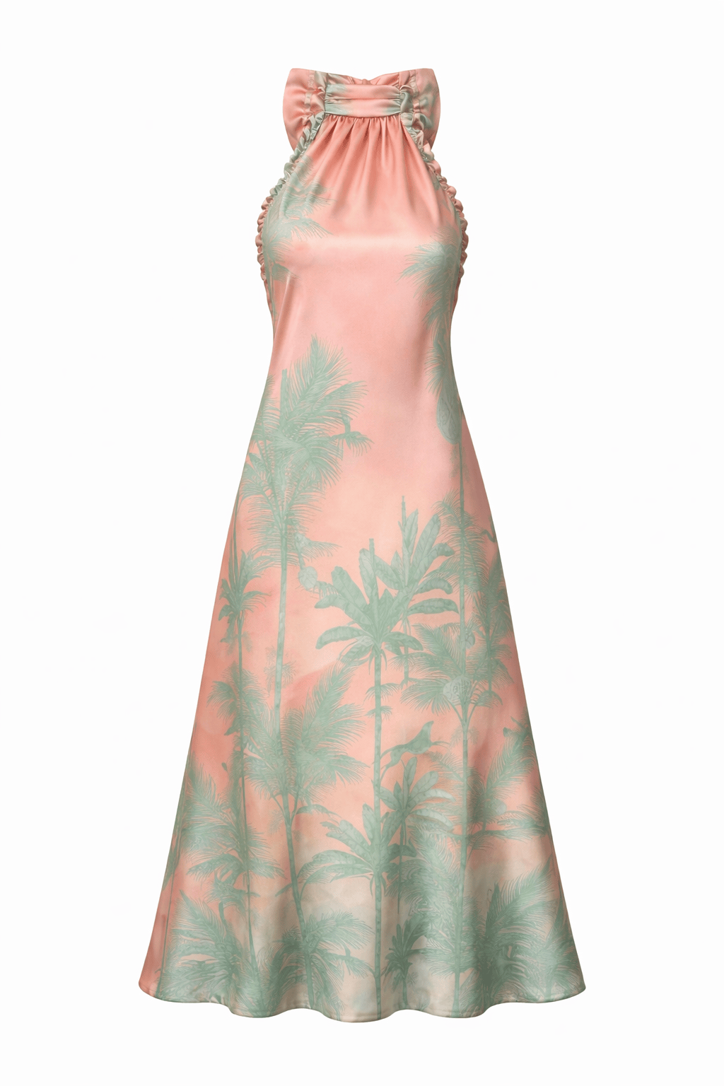 Maison Clad DRESS HAIFA TIGER GREEN MCL00548