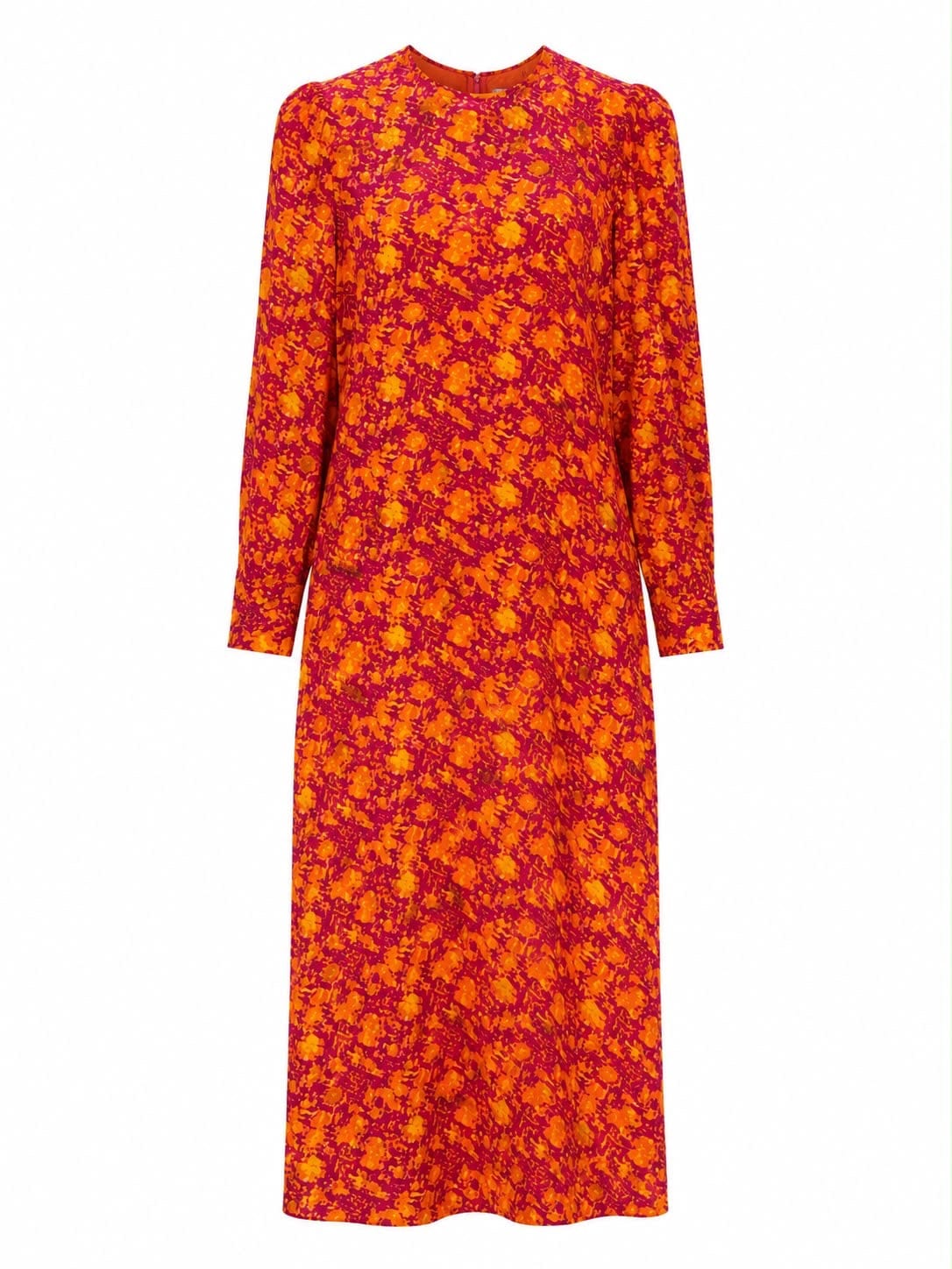 Maison Clad DRESS JULIA FUSHIA ORANGE MCL12776