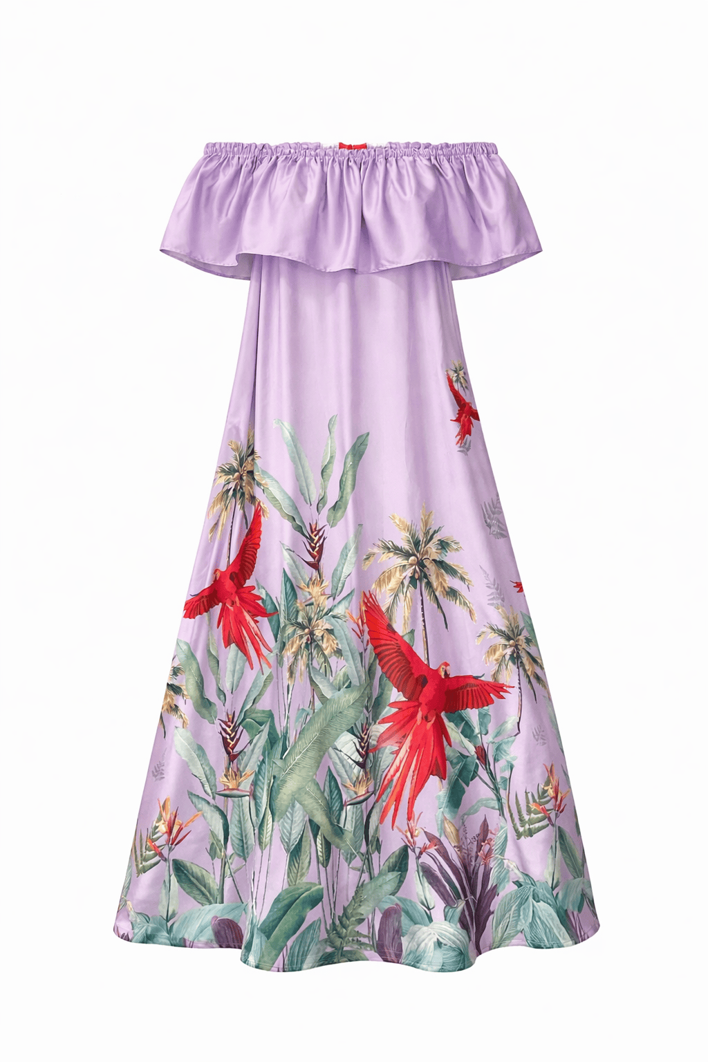 Maison Clad DRESS OCONNY PARROTS PURPLE MCL00560