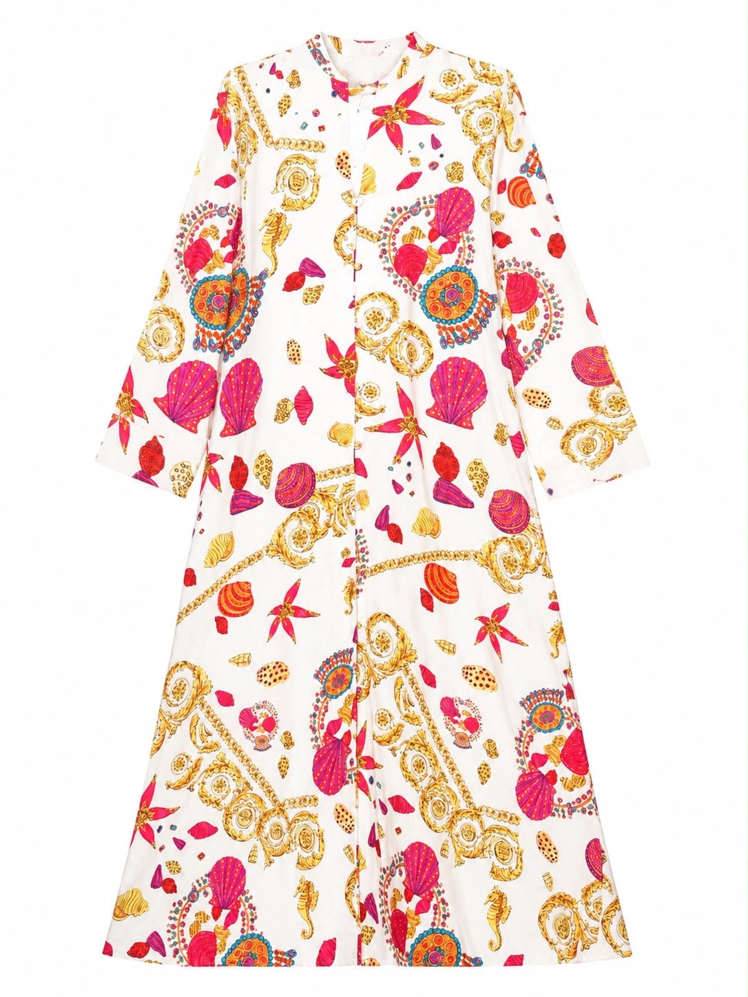Maison Clad DRESS PAMEGEE OFF WHITE PRINT MCL13053