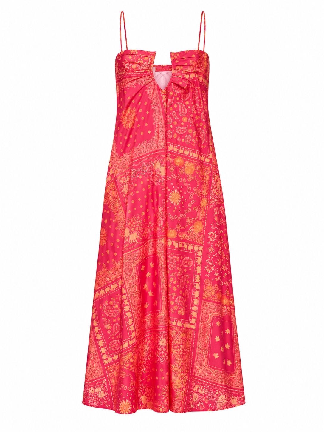 Maison Clad DRESS RHODES STRAP BANDANA FUSHIA MCL11516