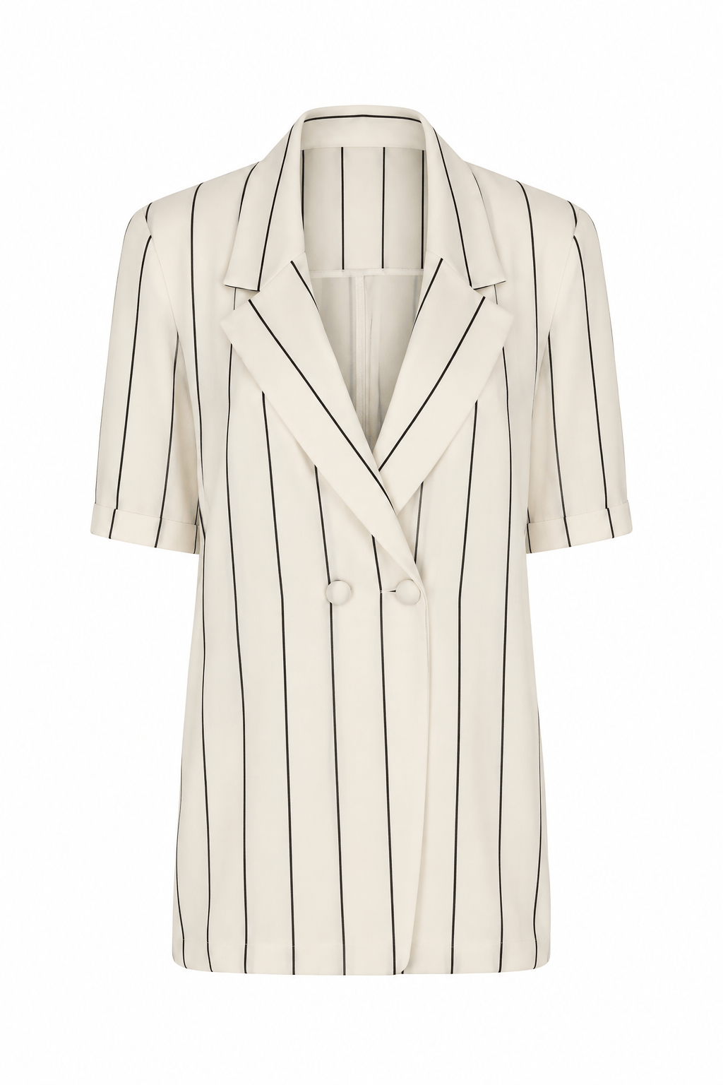 Maison Clad GRACE'S LOOK. PINSTRIPES OFF WHITE BLACK SET MCL13286