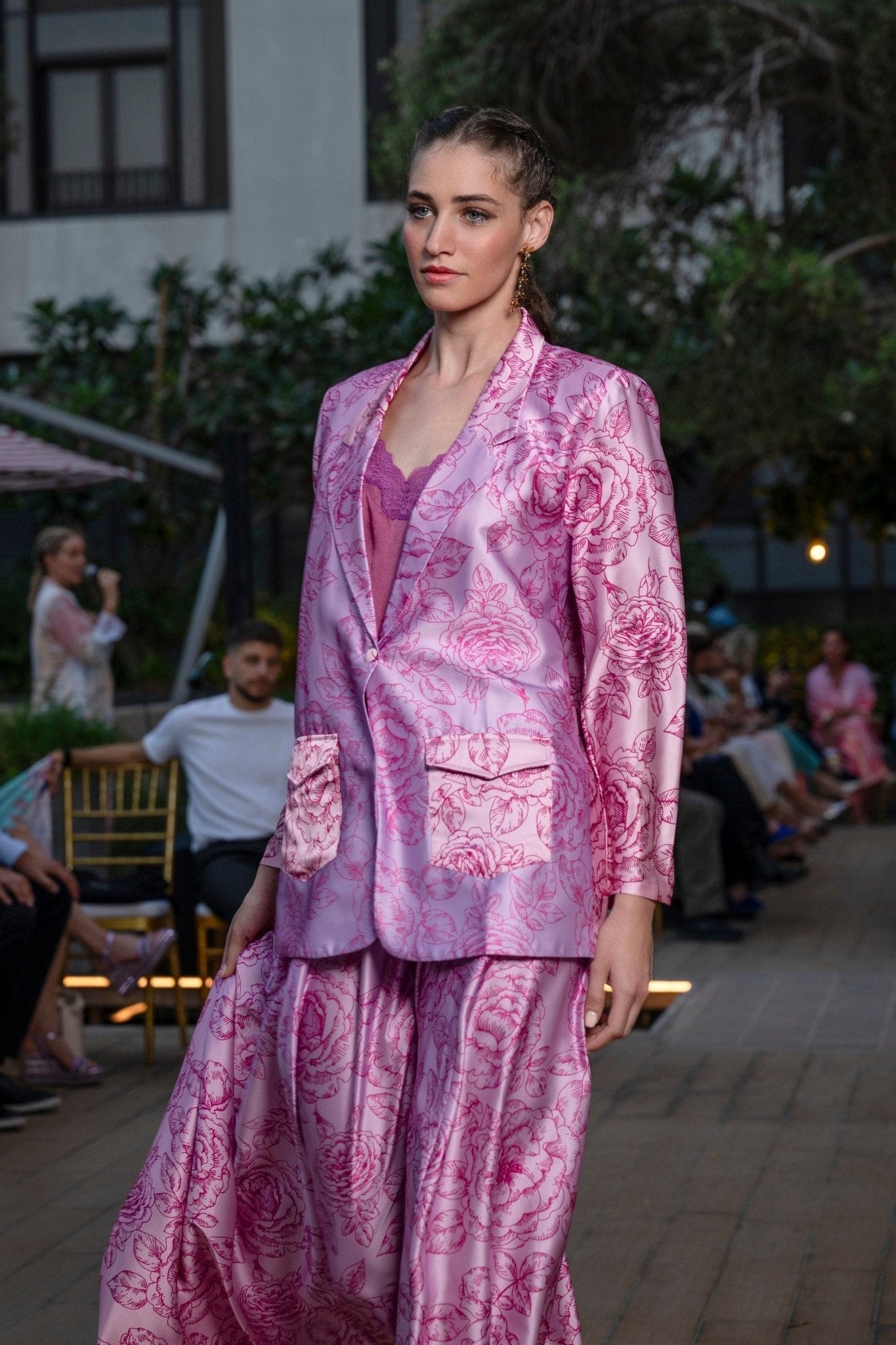 Maison Clad HARRIS JACKET ROSES GRADIENT MCL00125