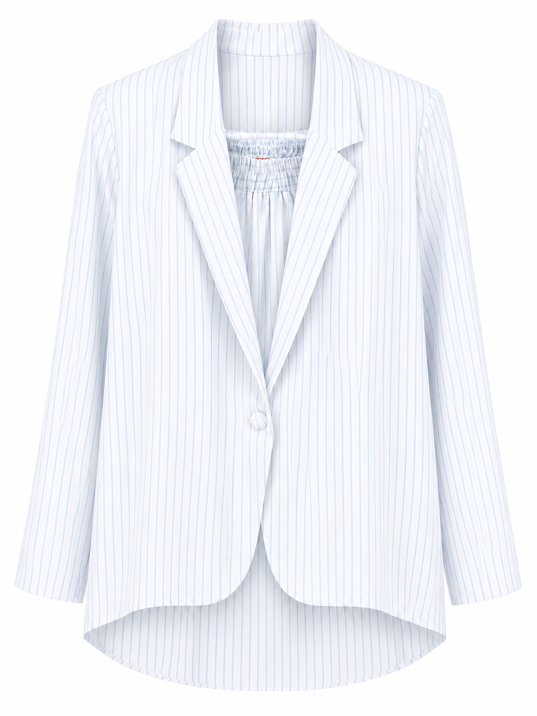 Maison Clad JACKET CLOVIS PINSTRIPES LIGHT BLUE MCL11385